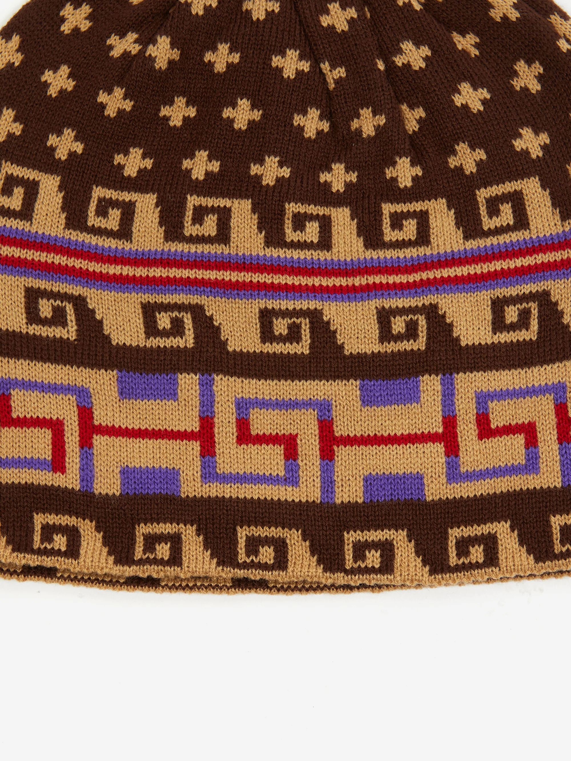 Sexhippies Spring Weight Beanie - Brown/Tan - Image 2