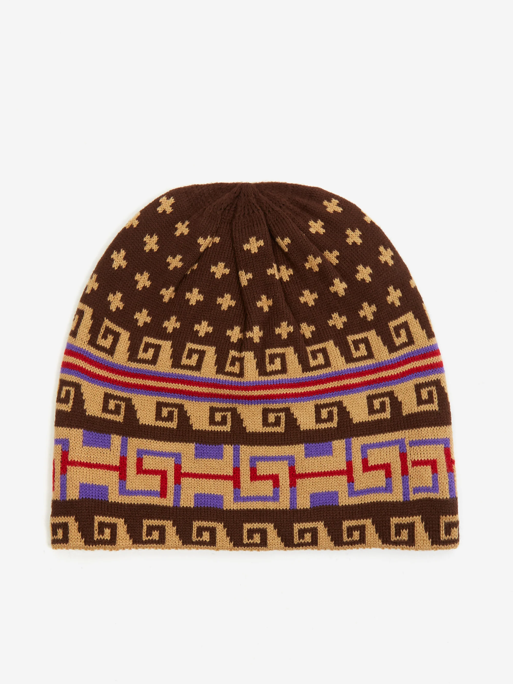 Sexhippies Spring Weight Beanie - Brown/Tan - Image 3