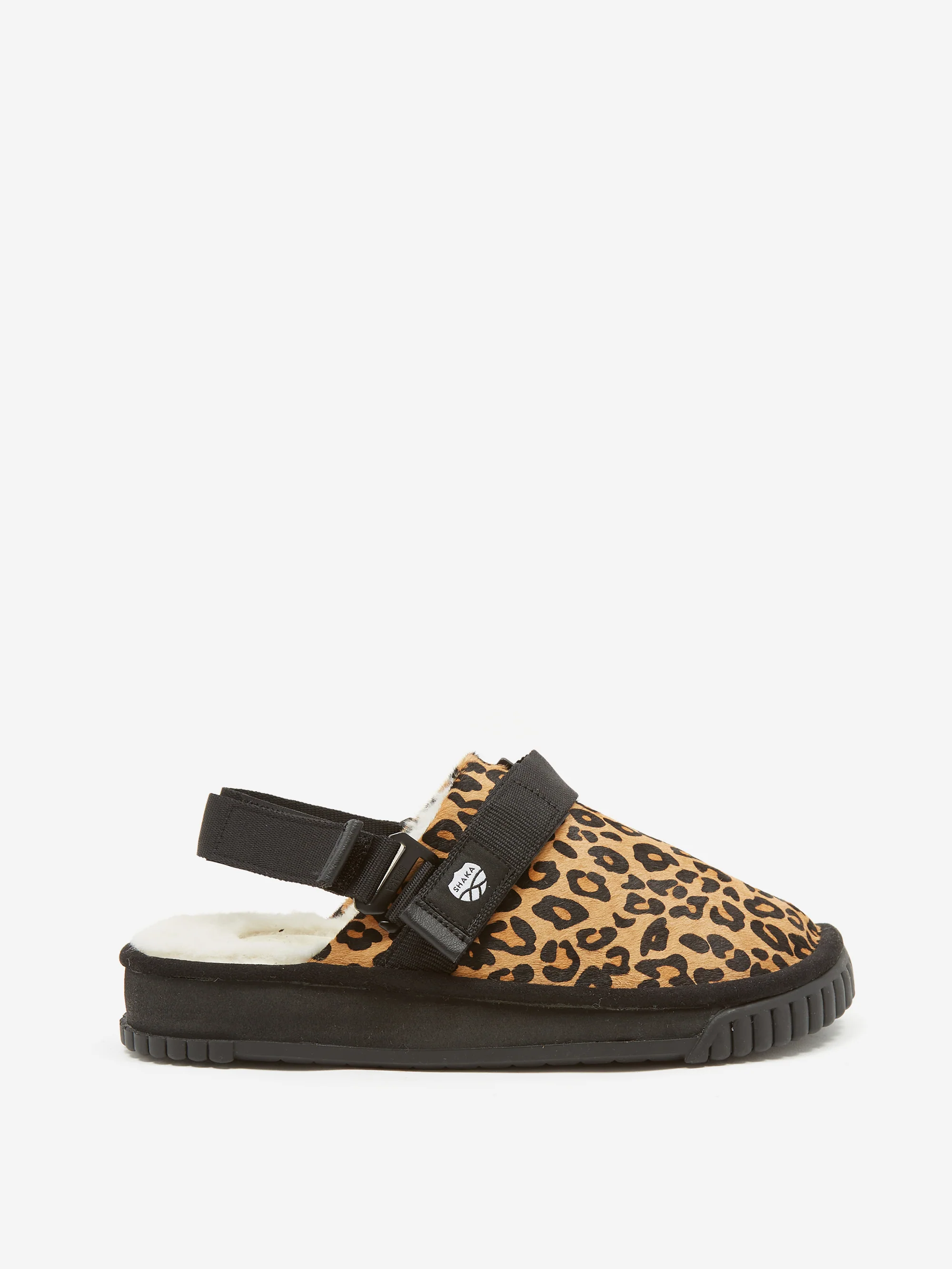 Shaka Boa Fur Clog - Leopard