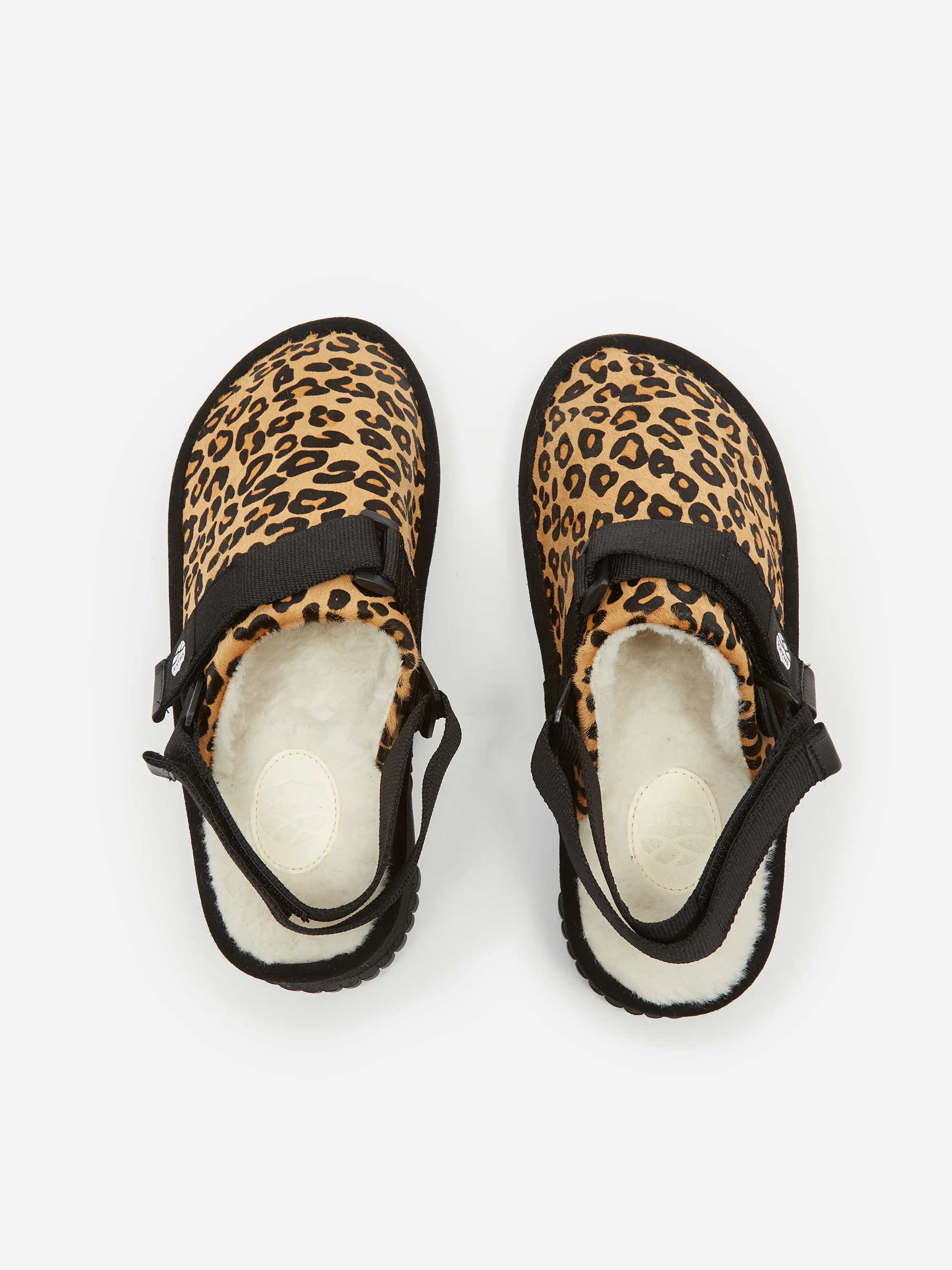 Shaka Boa Fur Clog - Leopard - Image 6