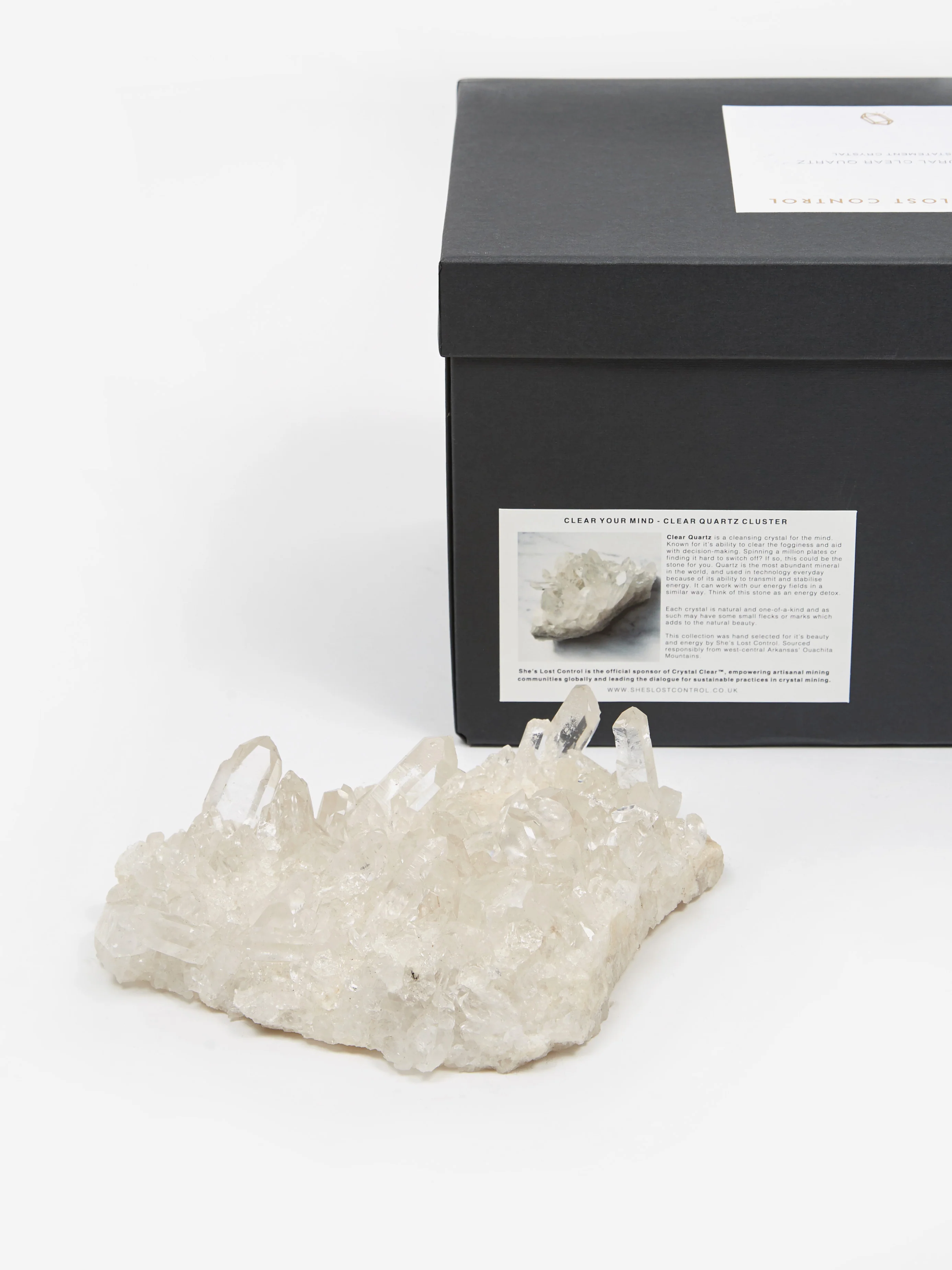 She's Lost Control Clear Quartz Statement Cluster - Image 7