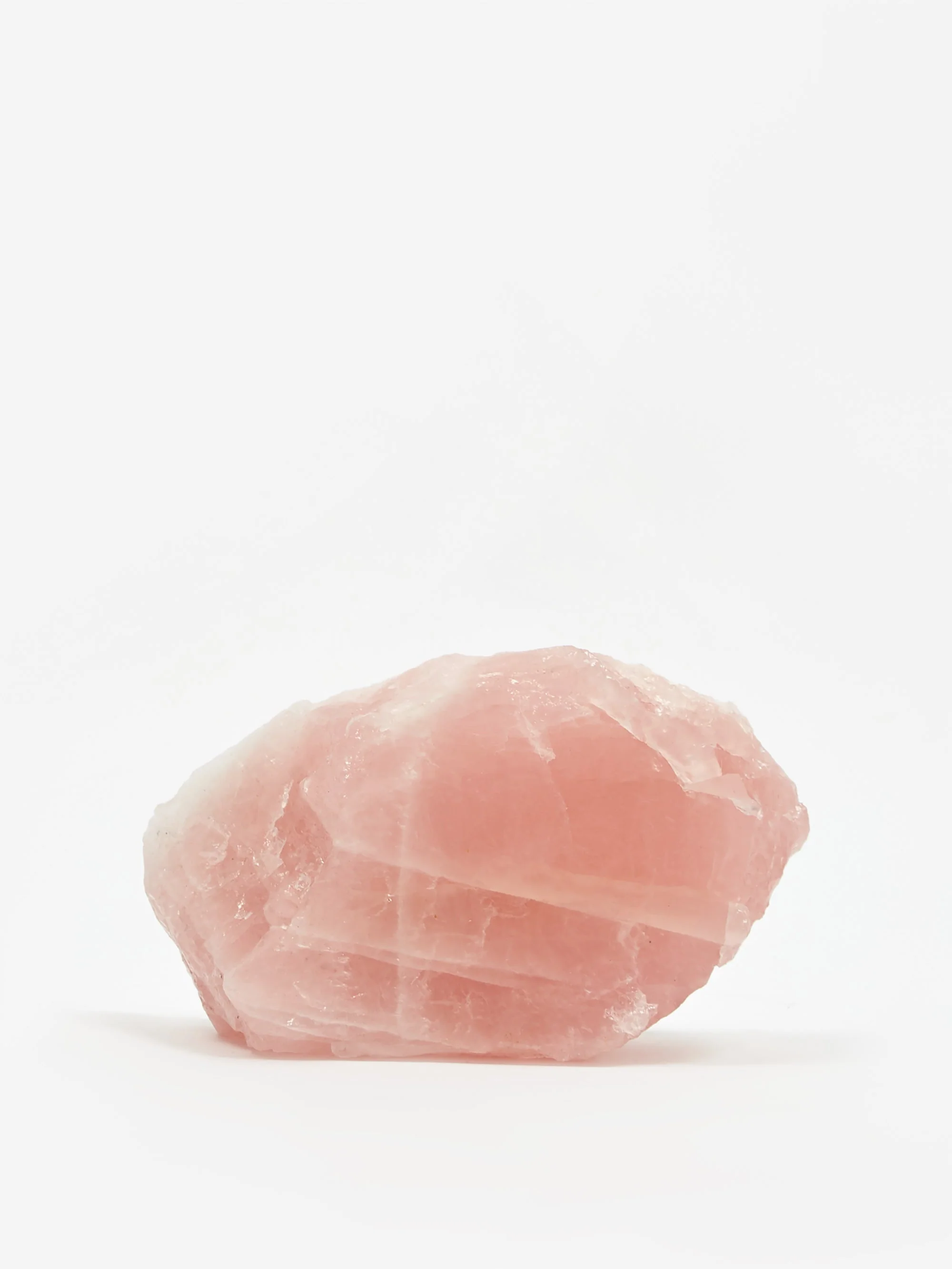 She's Lost Control Large Rose Quartz Natural Rock - Pink
