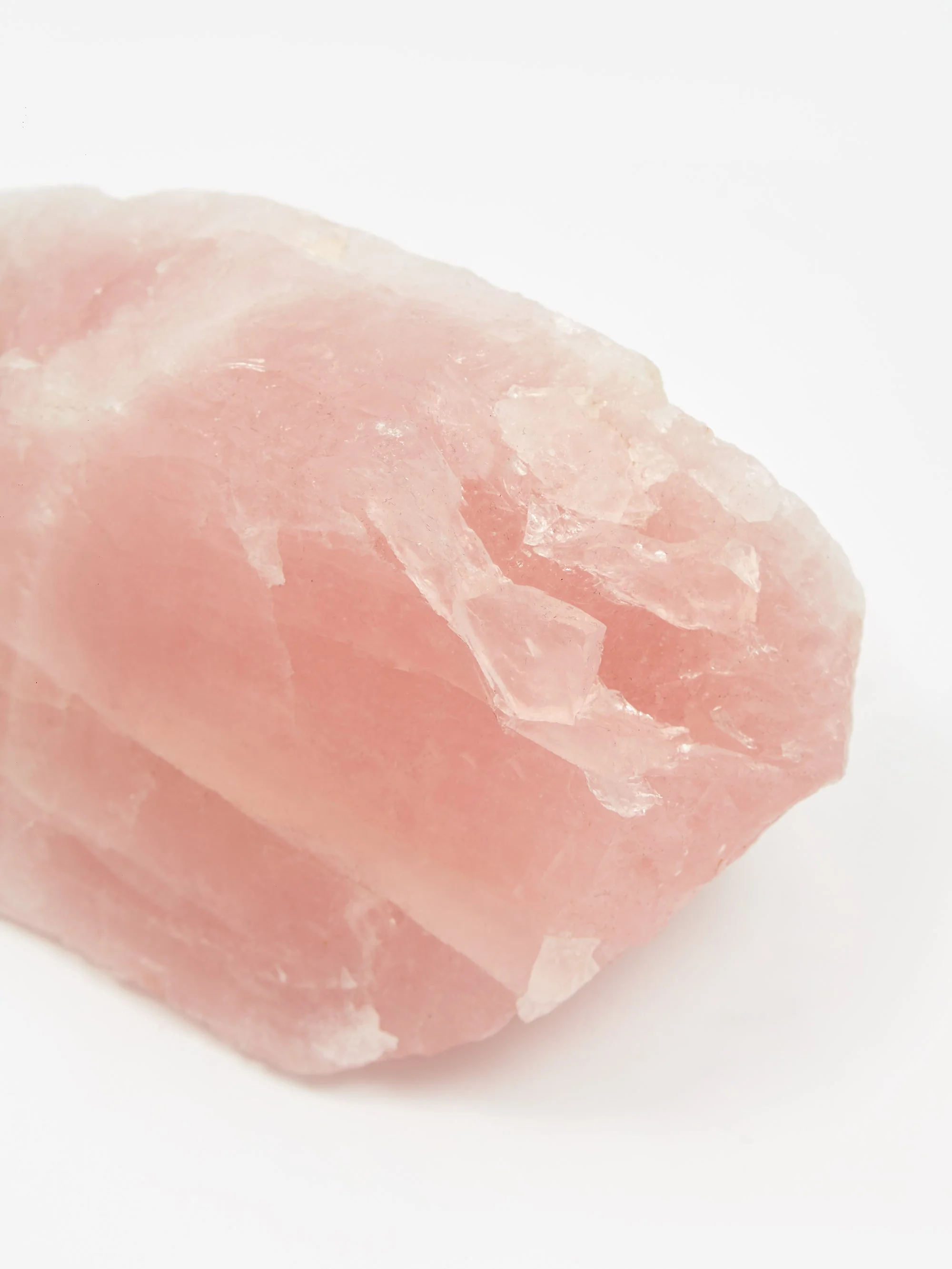 She's Lost Control Large Rose Quartz Natural Rock - Pink - Image 2