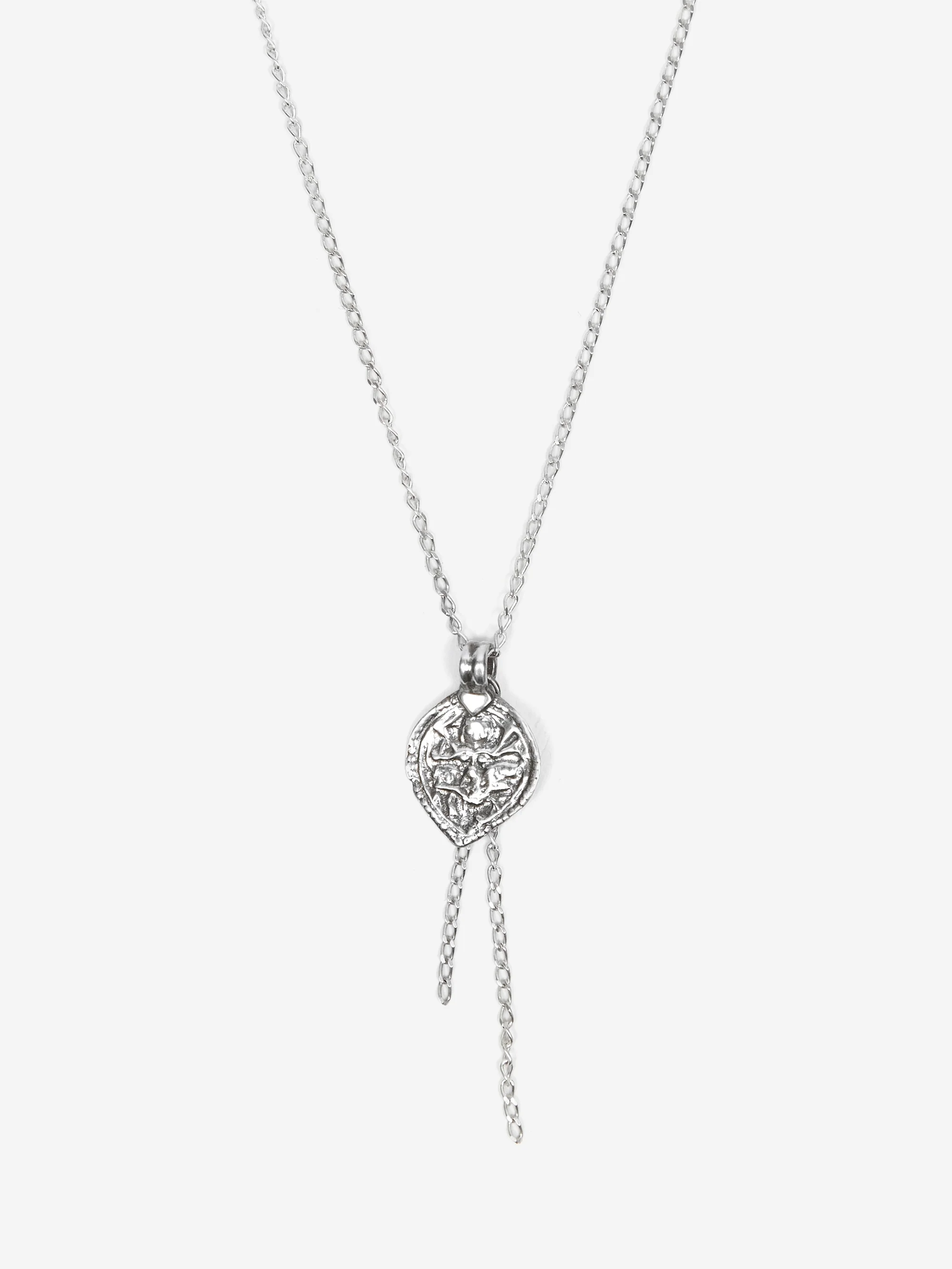 She's Lost Control Ancient Charm Necklace - Silver