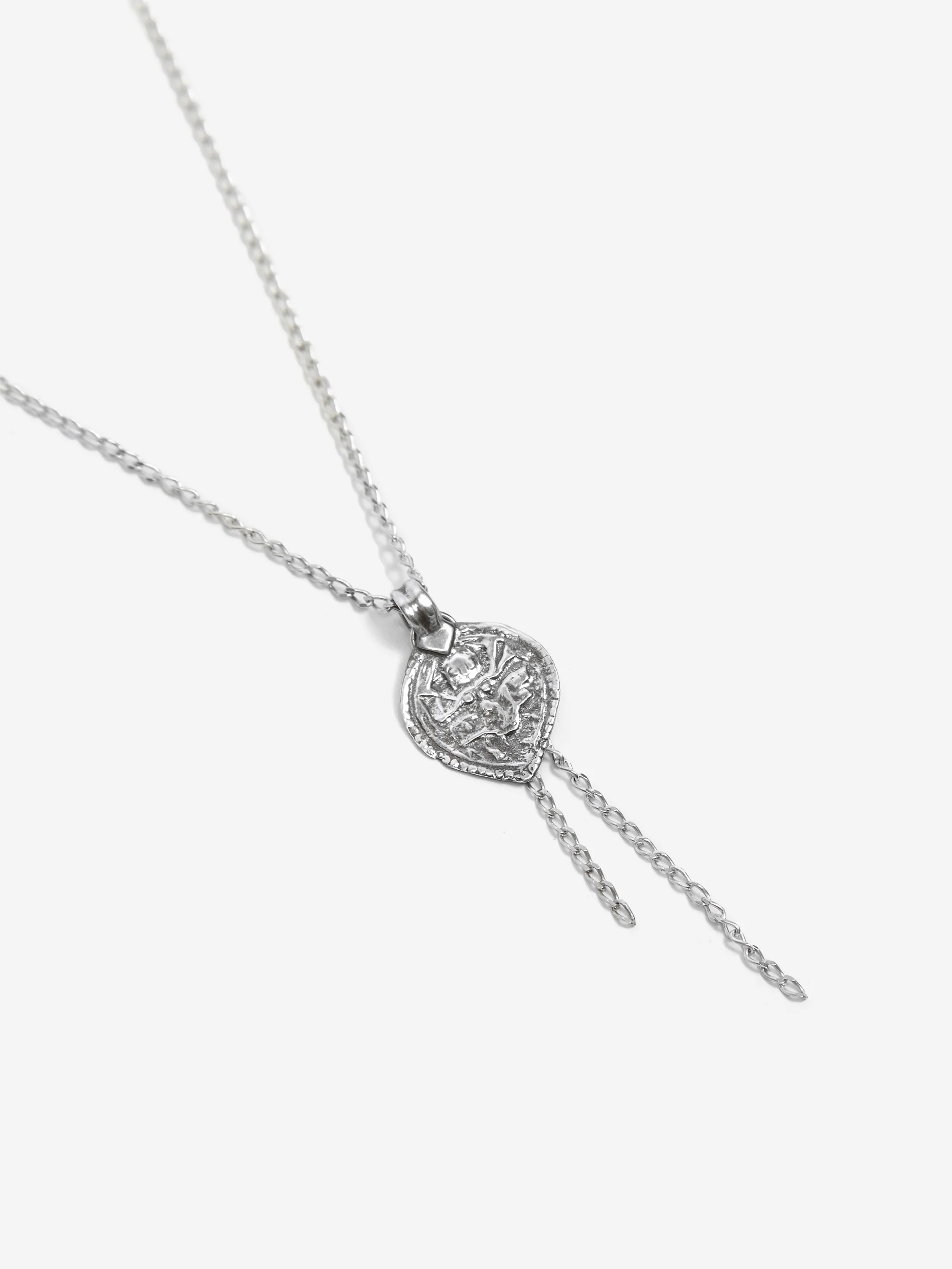 She's Lost Control Ancient Charm Necklace - Silver - Image 3