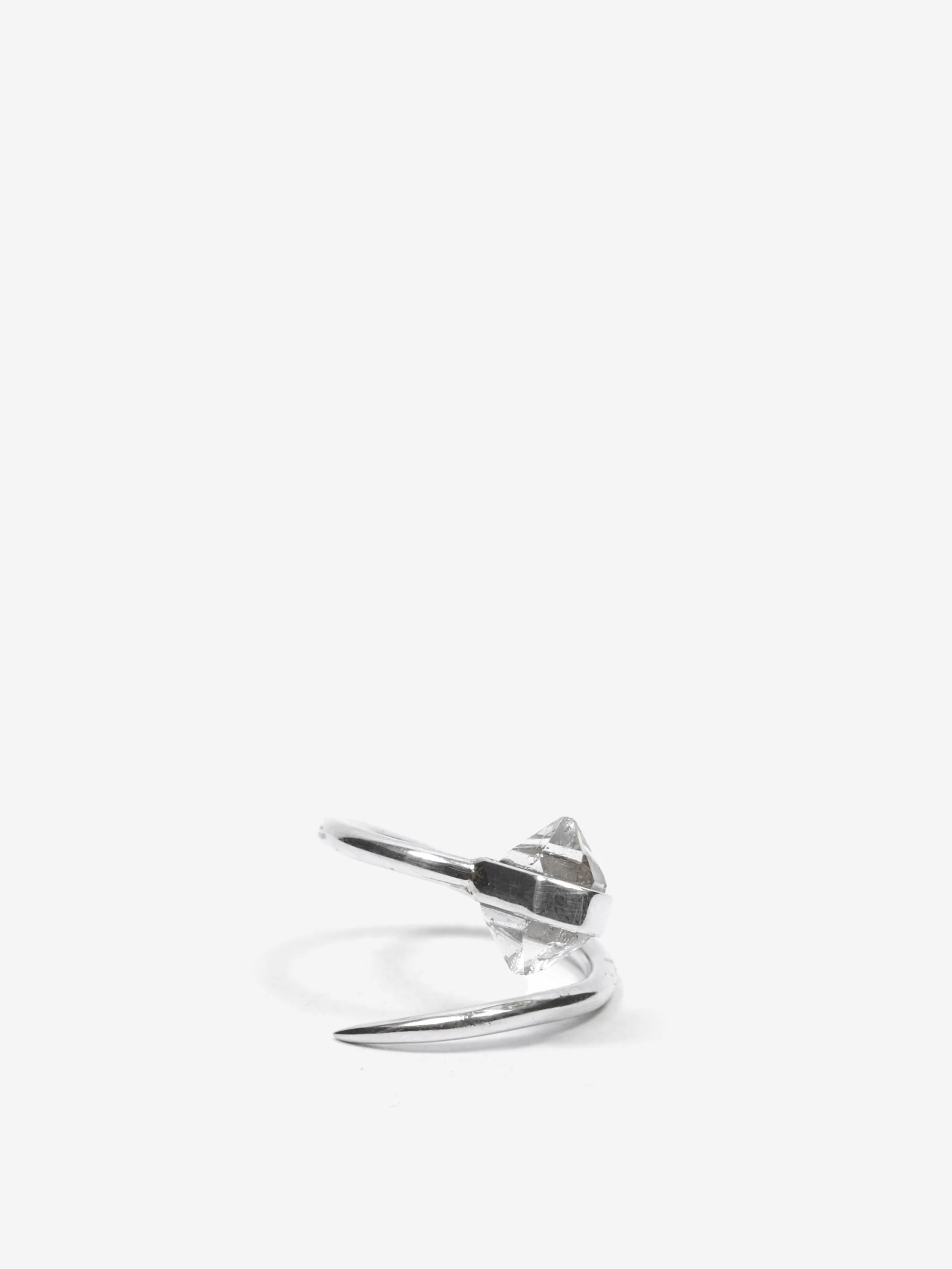 She's Lost Control Herkimer Claw Ring - Silver - Image 2