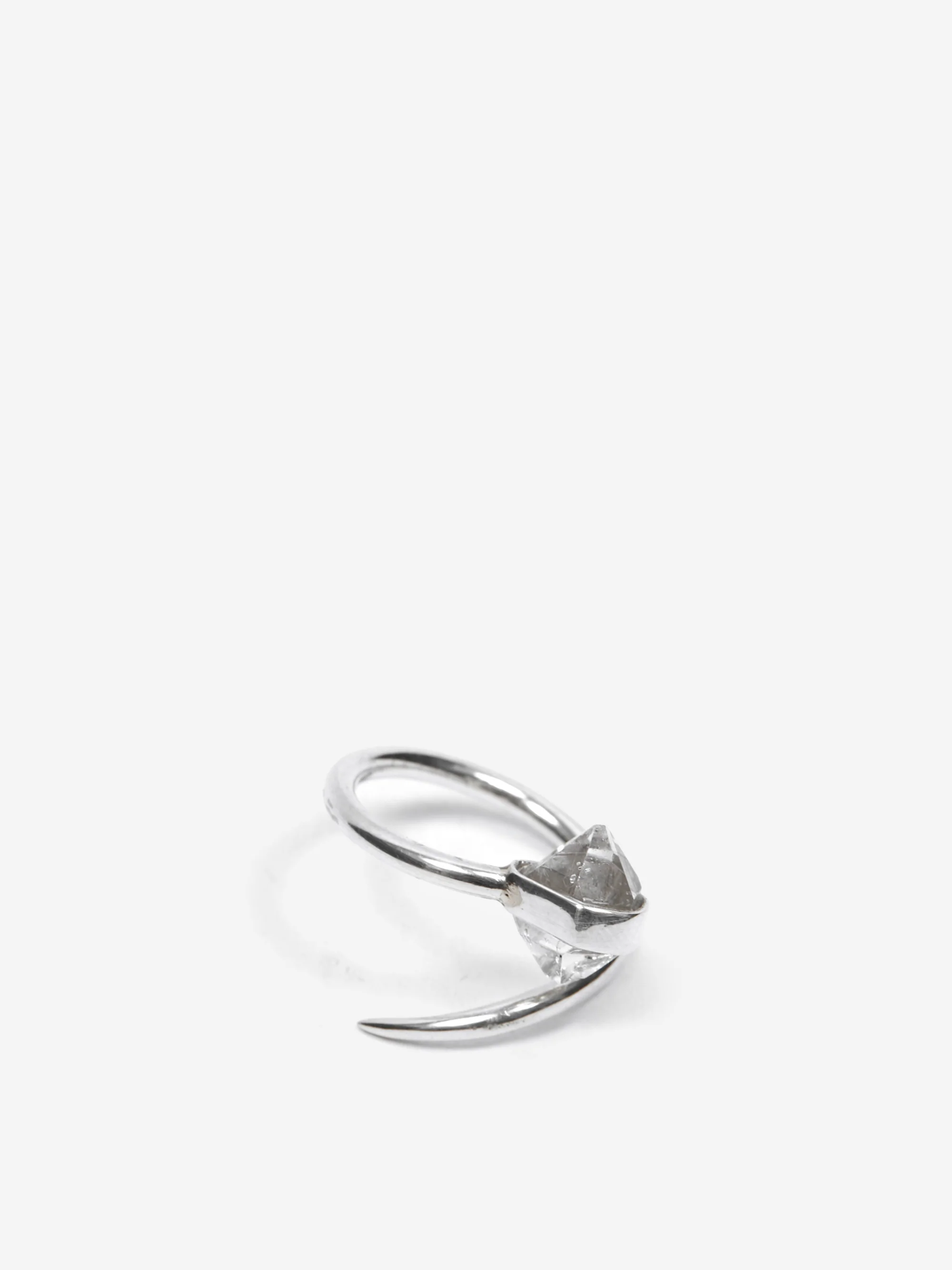 She's Lost Control Herkimer Claw Ring - Silver - Image 3