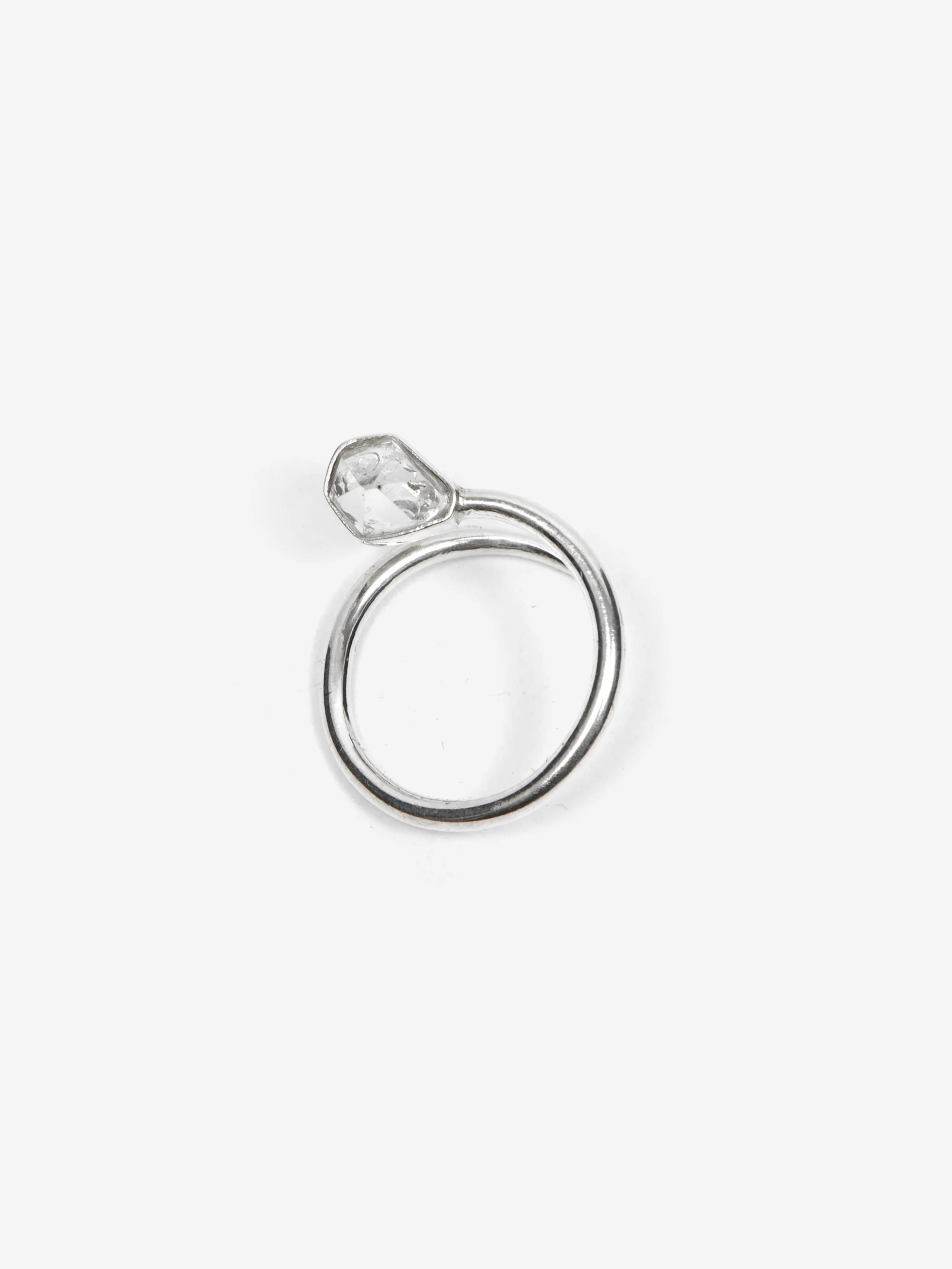 She's Lost Control Herkimer Claw Ring - Silver - Image 4