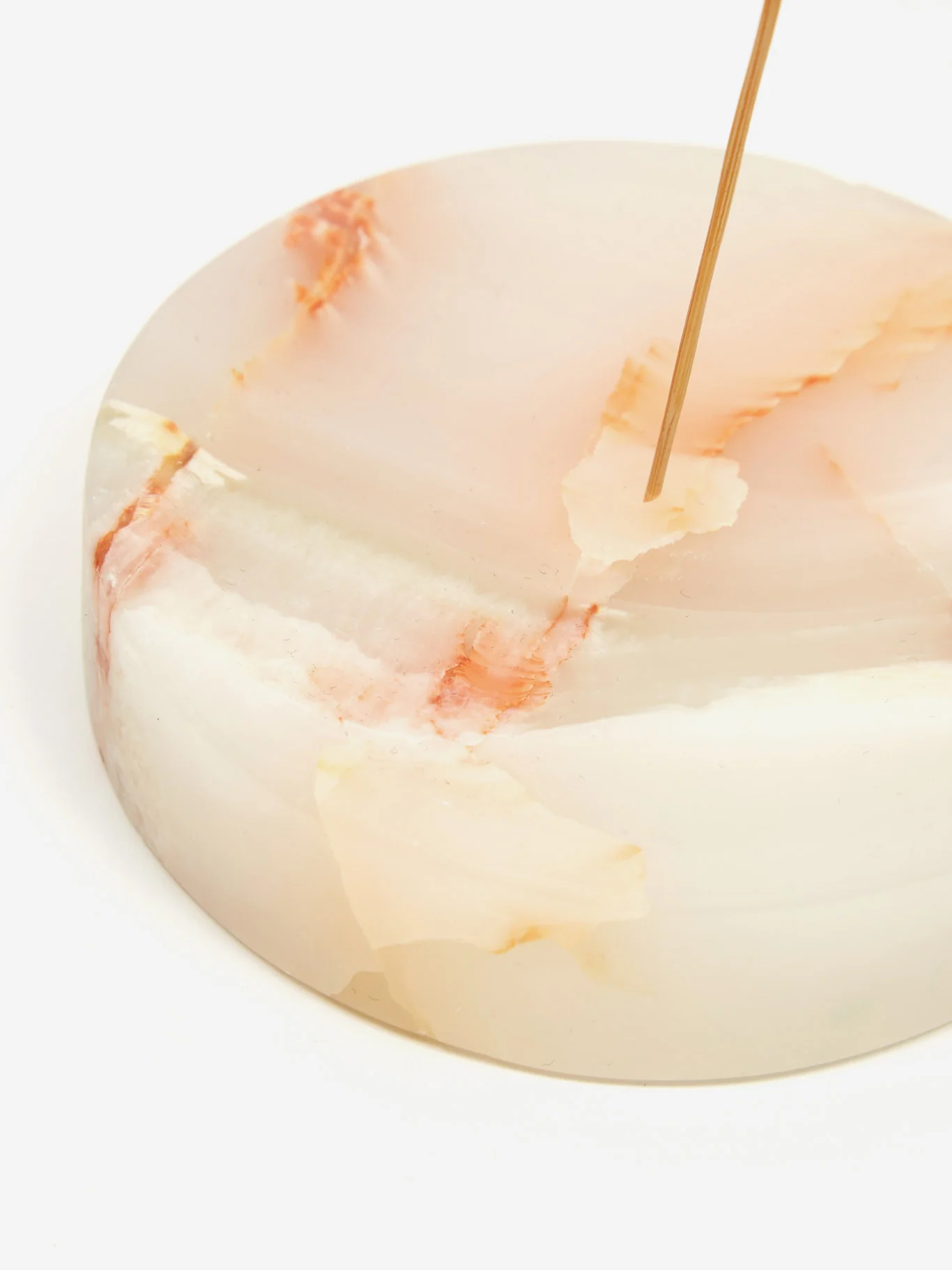 She's Lost Control Onyx Crystal Round Incense Burner - White - Image 4