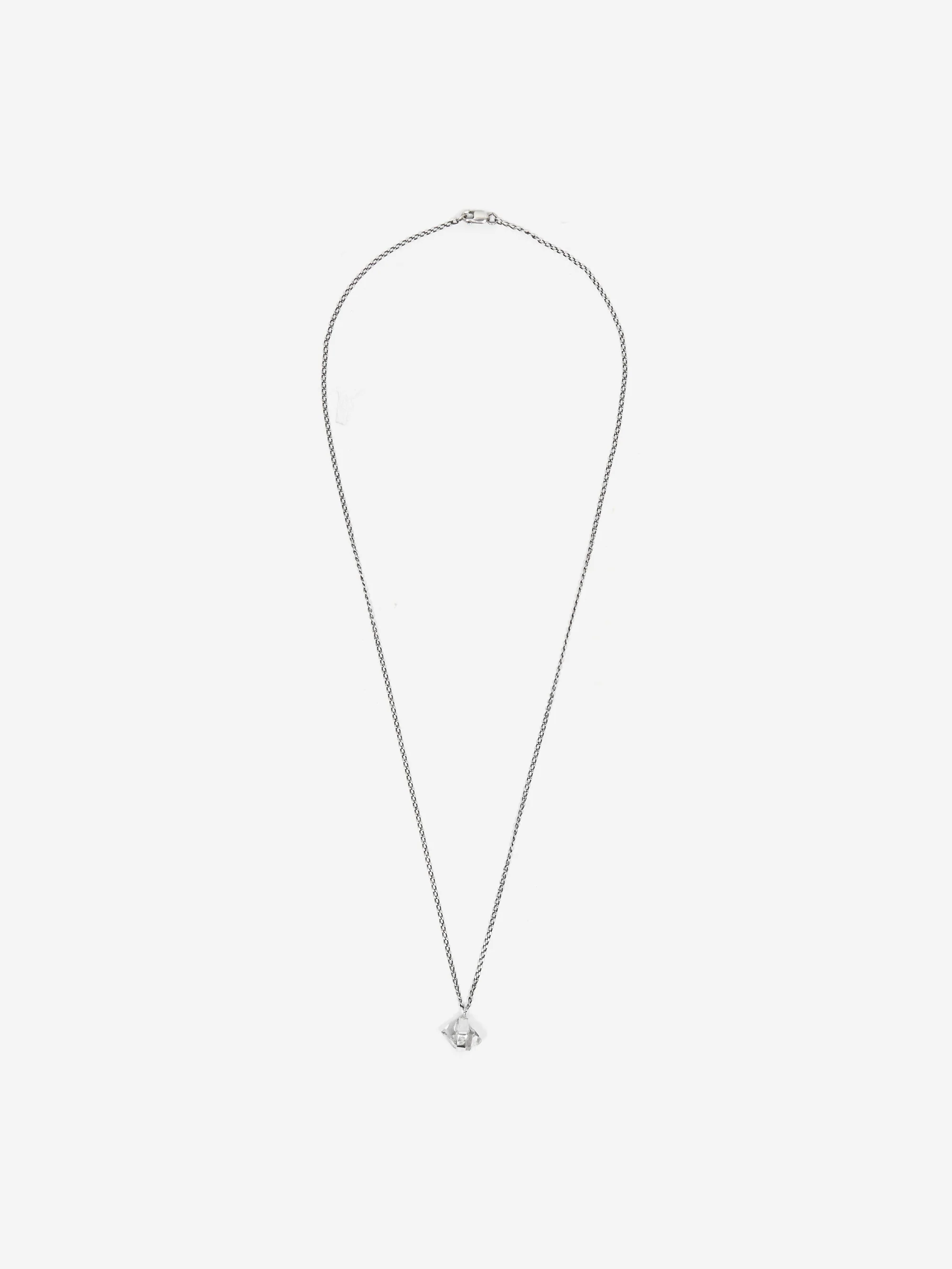 She's Lost Control Statement Herkimer Necklace - Silver - Image 2