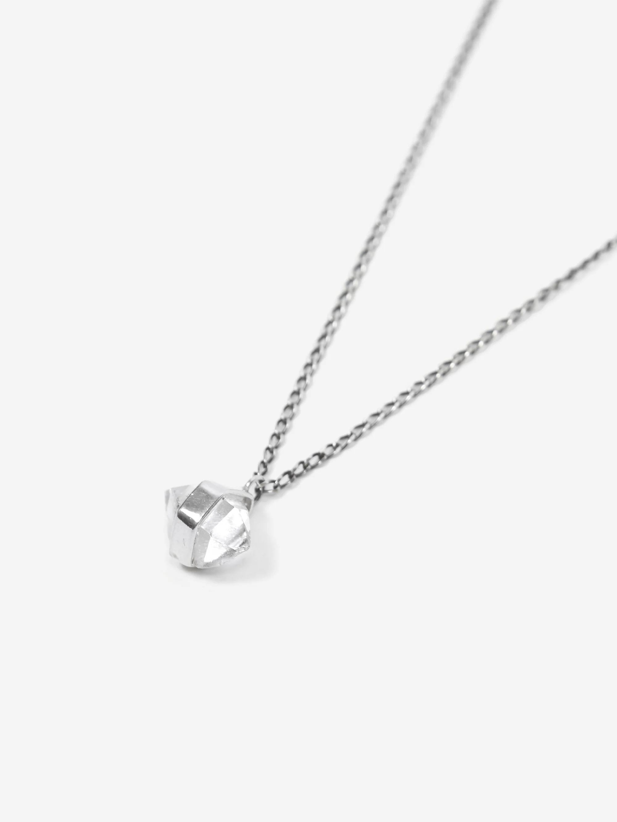 She's Lost Control Statement Herkimer Necklace - Silver - Image 3