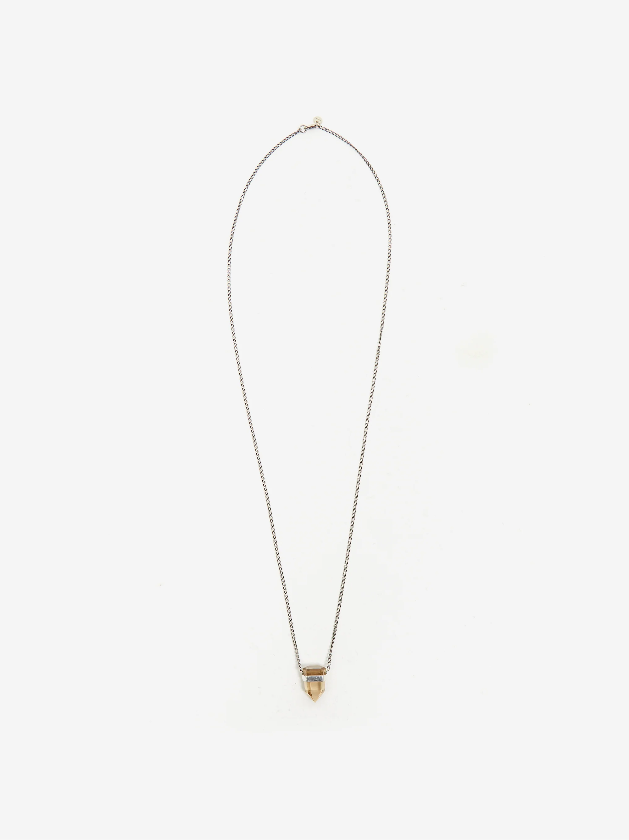 ShesLostControl Citrine Crystal Necklace - Silver - Image 2