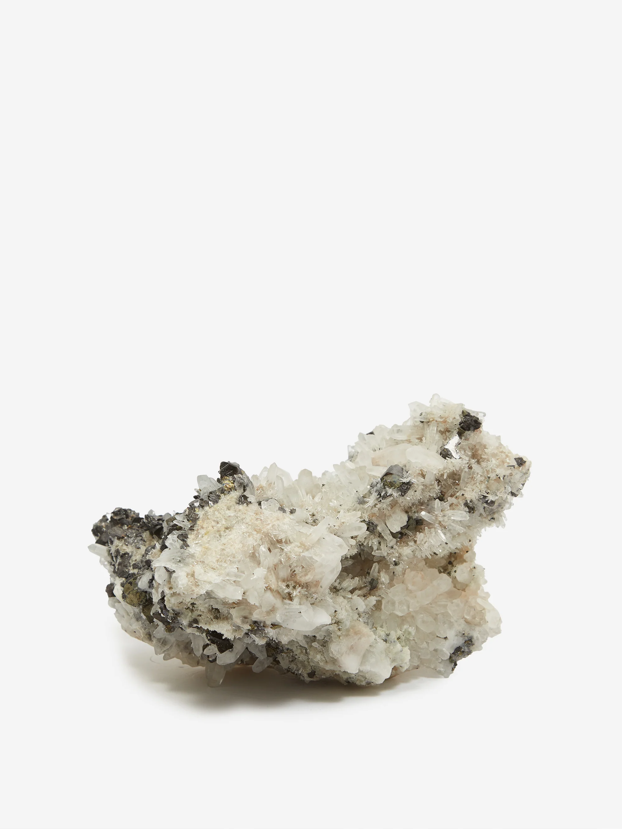 ShesLostControl Needle Quartz + Galena Large Statement Crystal - Black/White