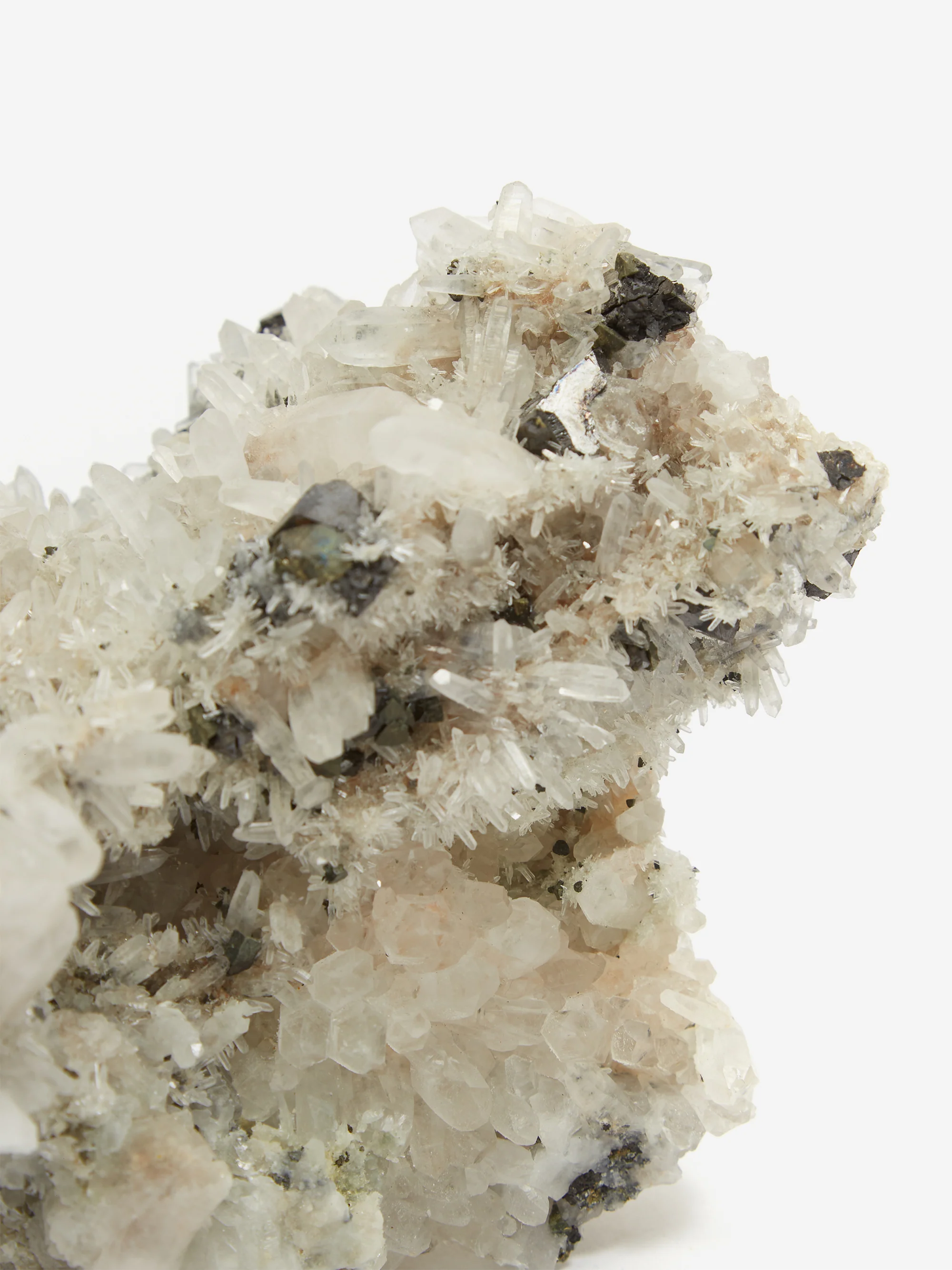 ShesLostControl Needle Quartz + Galena Large Statement Crystal - Black/White - Image 2