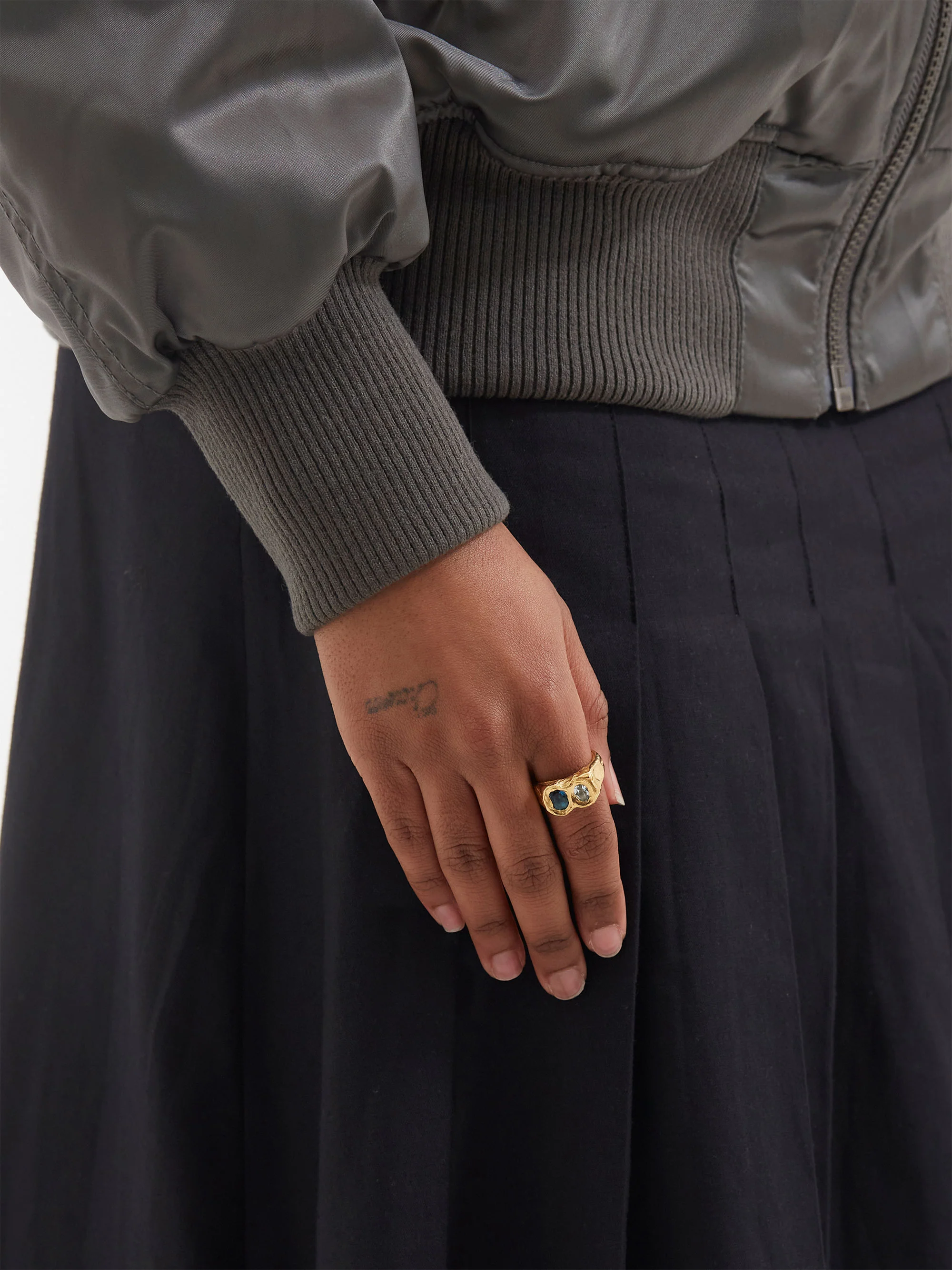 Simuero Buzo Ring - Sky Blue/Topaz/Gold - Image 2