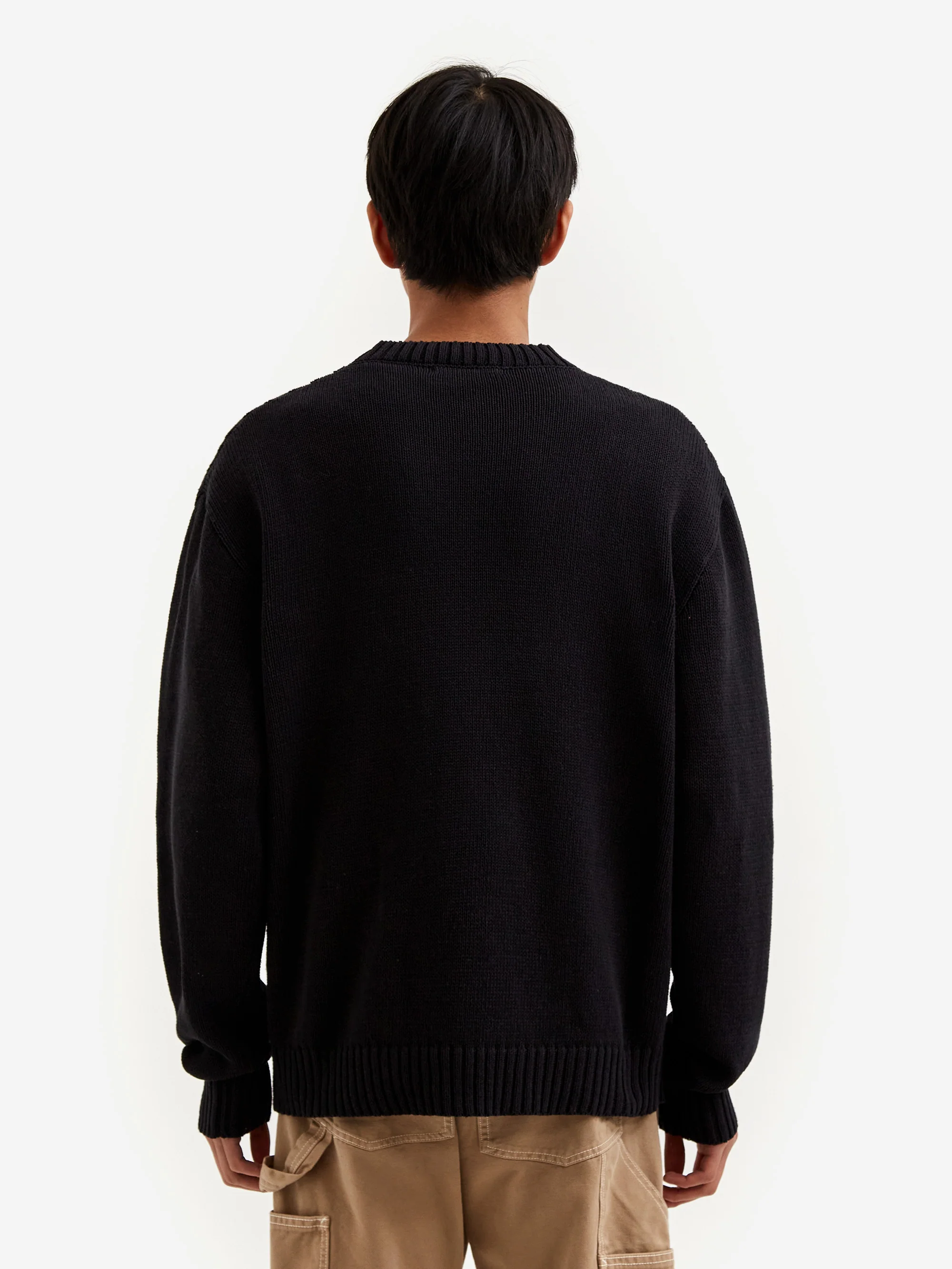 Sky High Farm Intarsia Sweater Knit - Black - Image 8