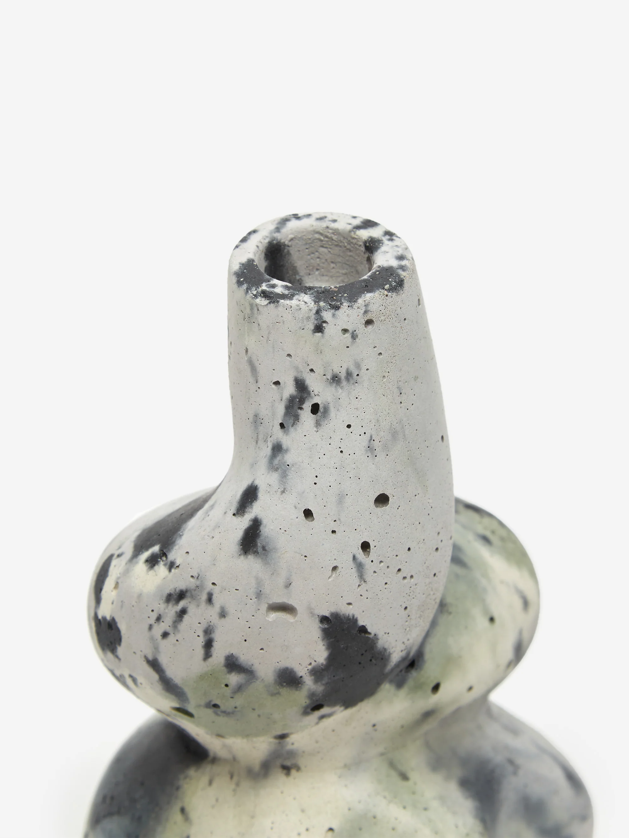 Smith and Goat x Goodhood Concrete Big Blob Candle Holder - Green and Lilac - Image 3
