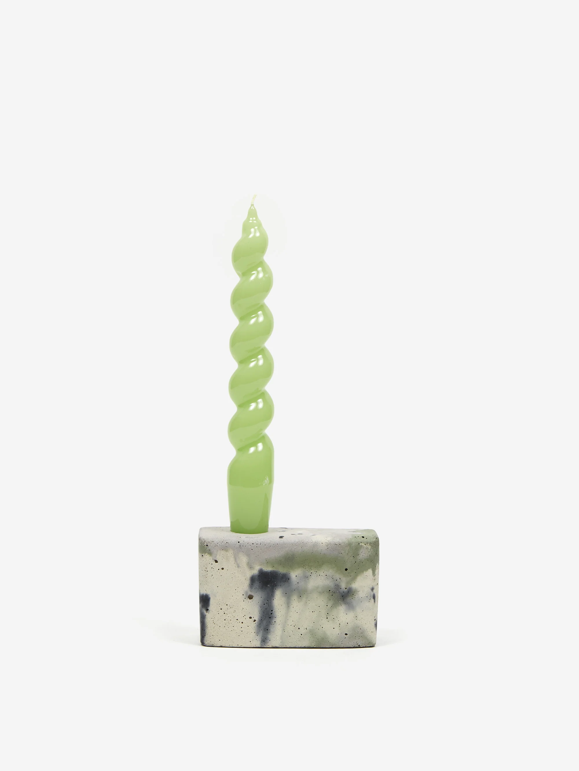 Smith and Goat x Goodhood Concrete Block Candle Holder - Green and Lilac - Image 2