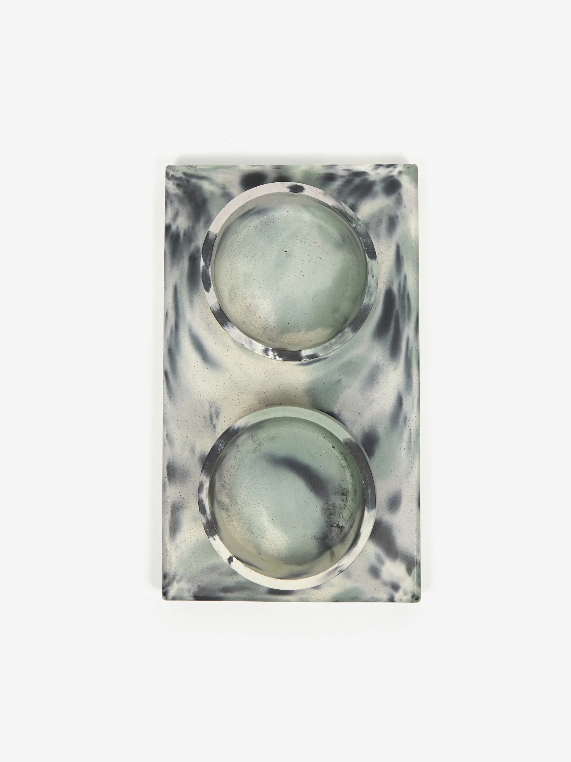 Smith and Goat x Goodhood Concrete Dog Bowl Set - Green and Lilac - Image 2