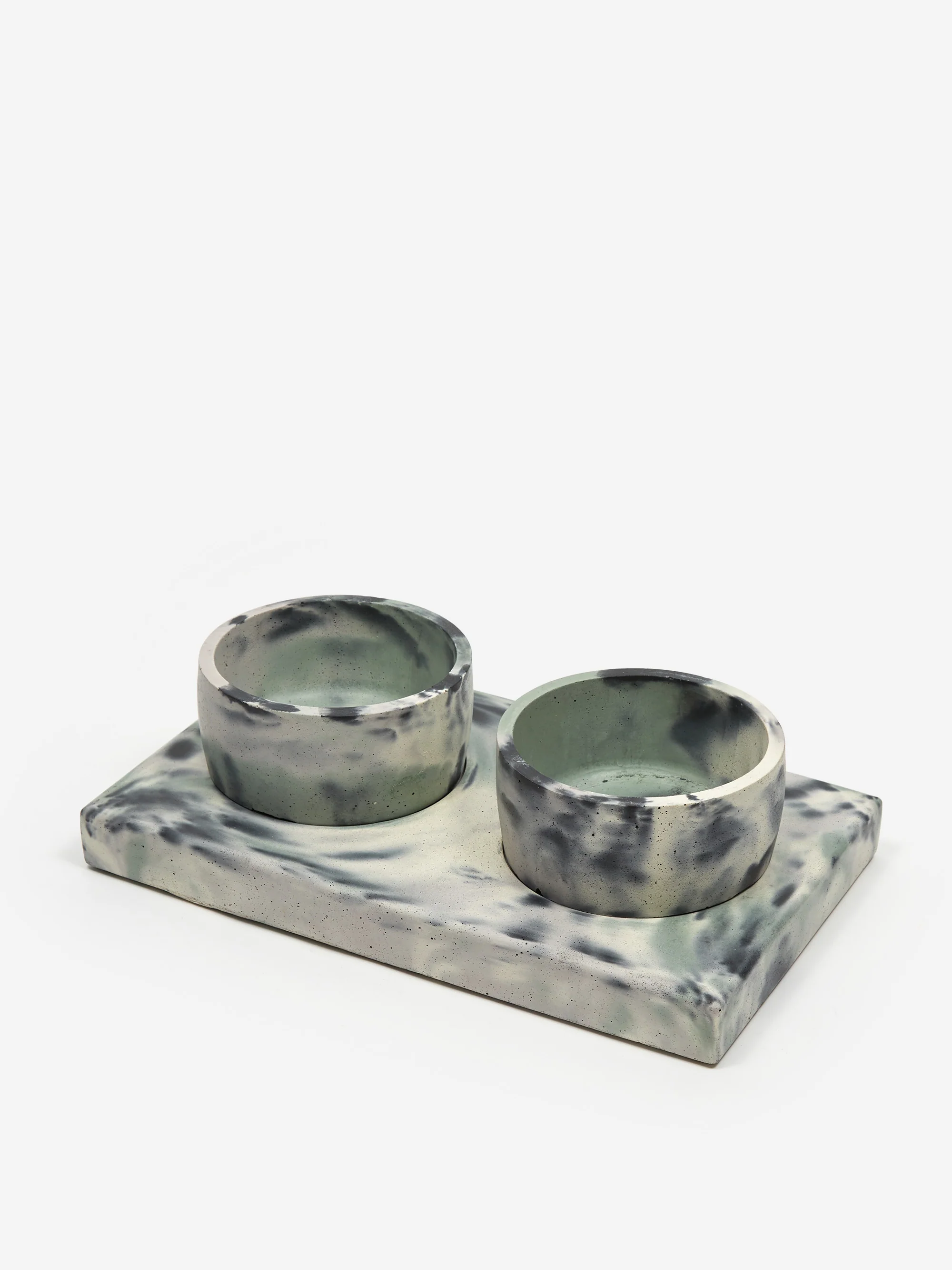 Smith and Goat x Goodhood Concrete Dog Bowl Set - Green and Lilac - Image 6