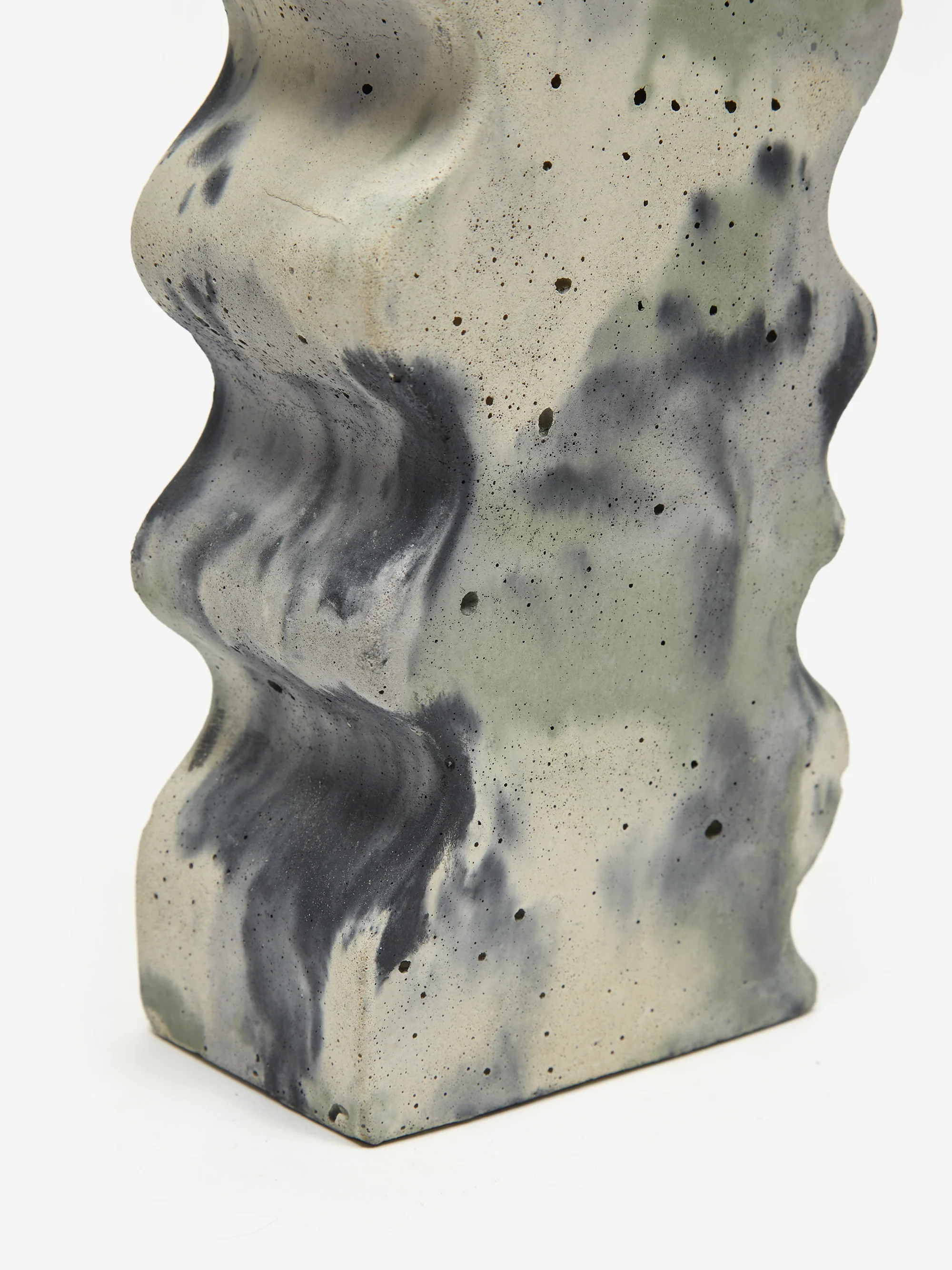 Smith and Goat x Goodhood Concrete Wavy Vase - Green and Lilac - Image 5