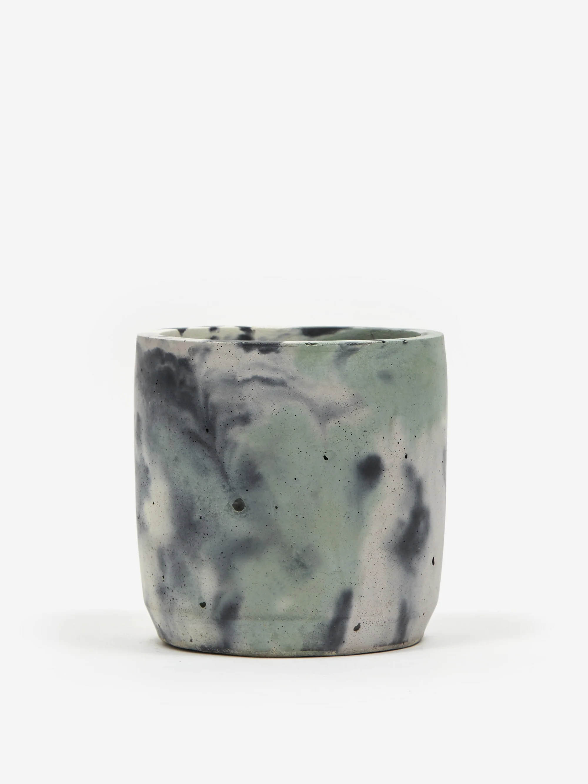 Smith and Goat x Goodhood Large Concrete Plant Pot - Green and Lilac