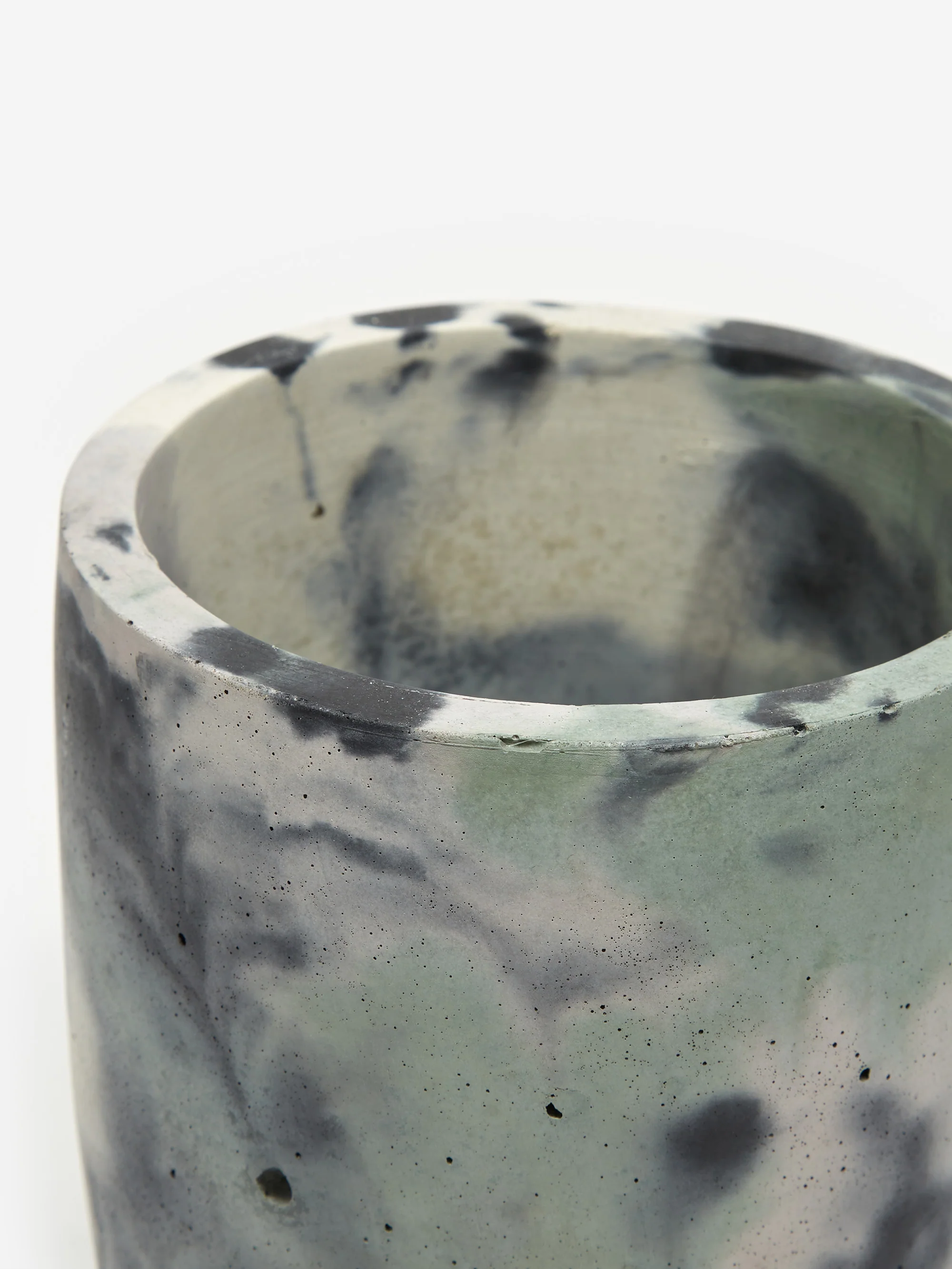 Smith and Goat x Goodhood Large Concrete Plant Pot - Green and Lilac - Image 2