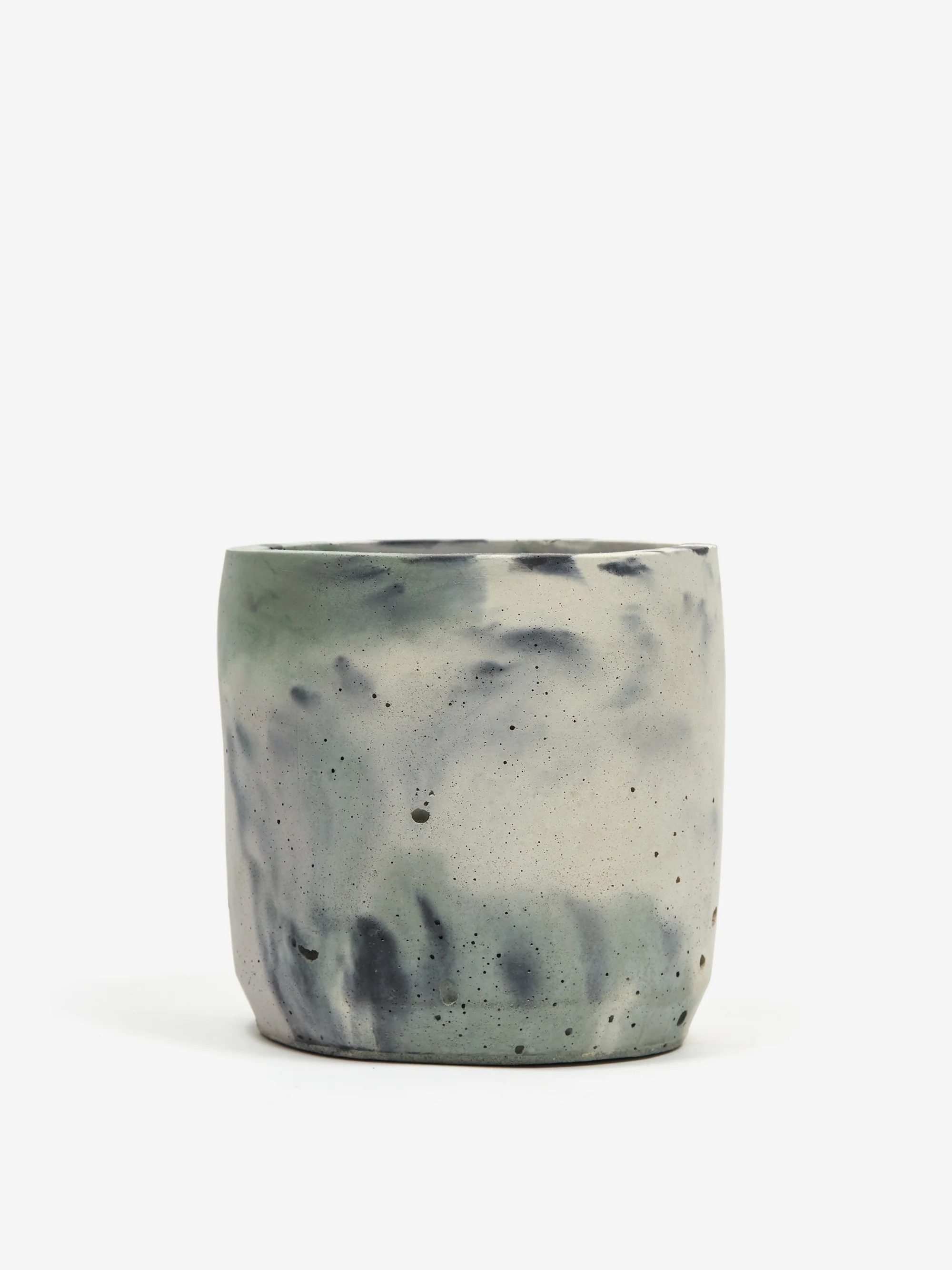 Smith and Goat x Goodhood Large Concrete Plant Pot - Green and Lilac - Image 3