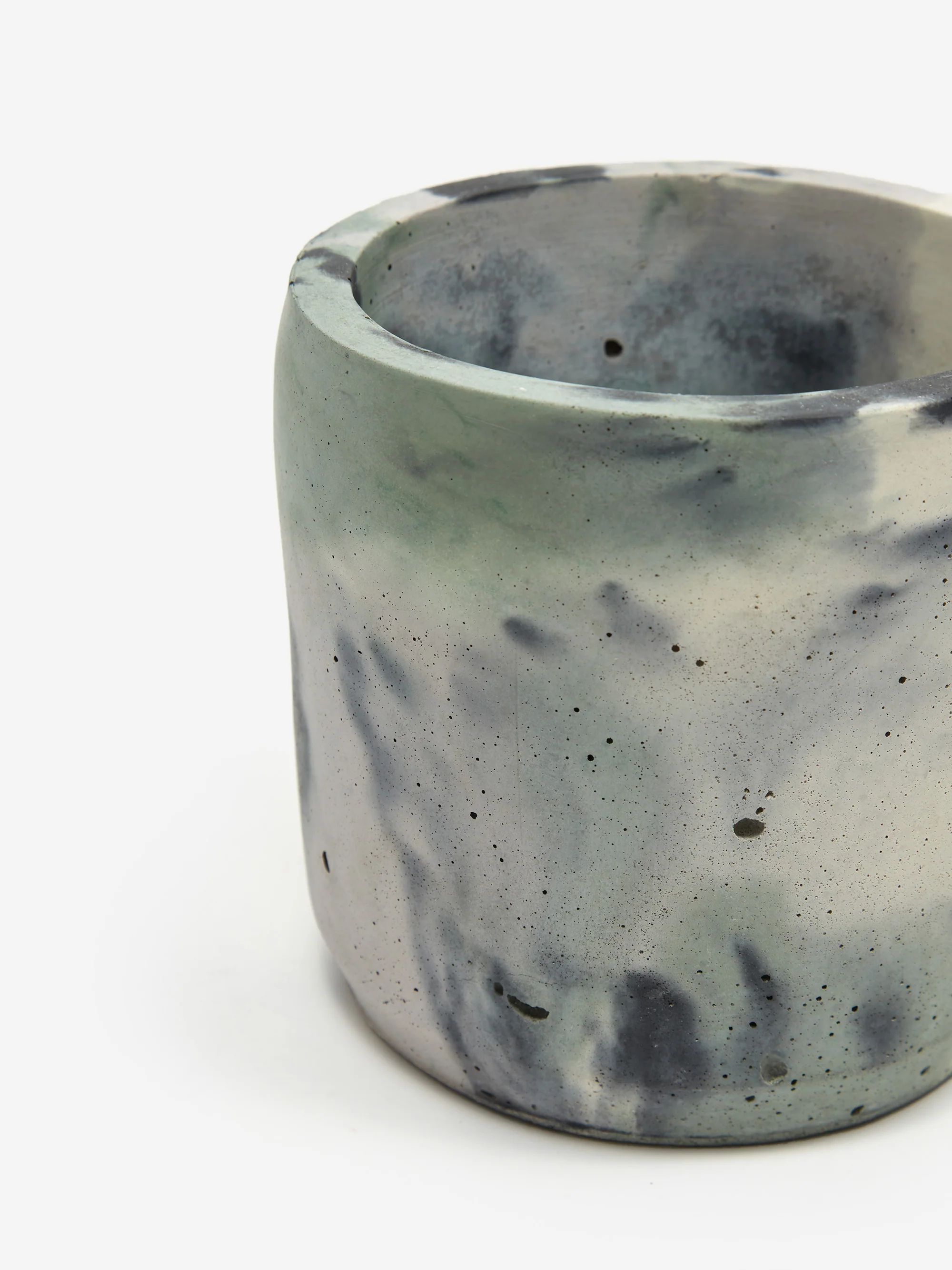 Smith and Goat x Goodhood Large Concrete Plant Pot - Green and Lilac - Image 4