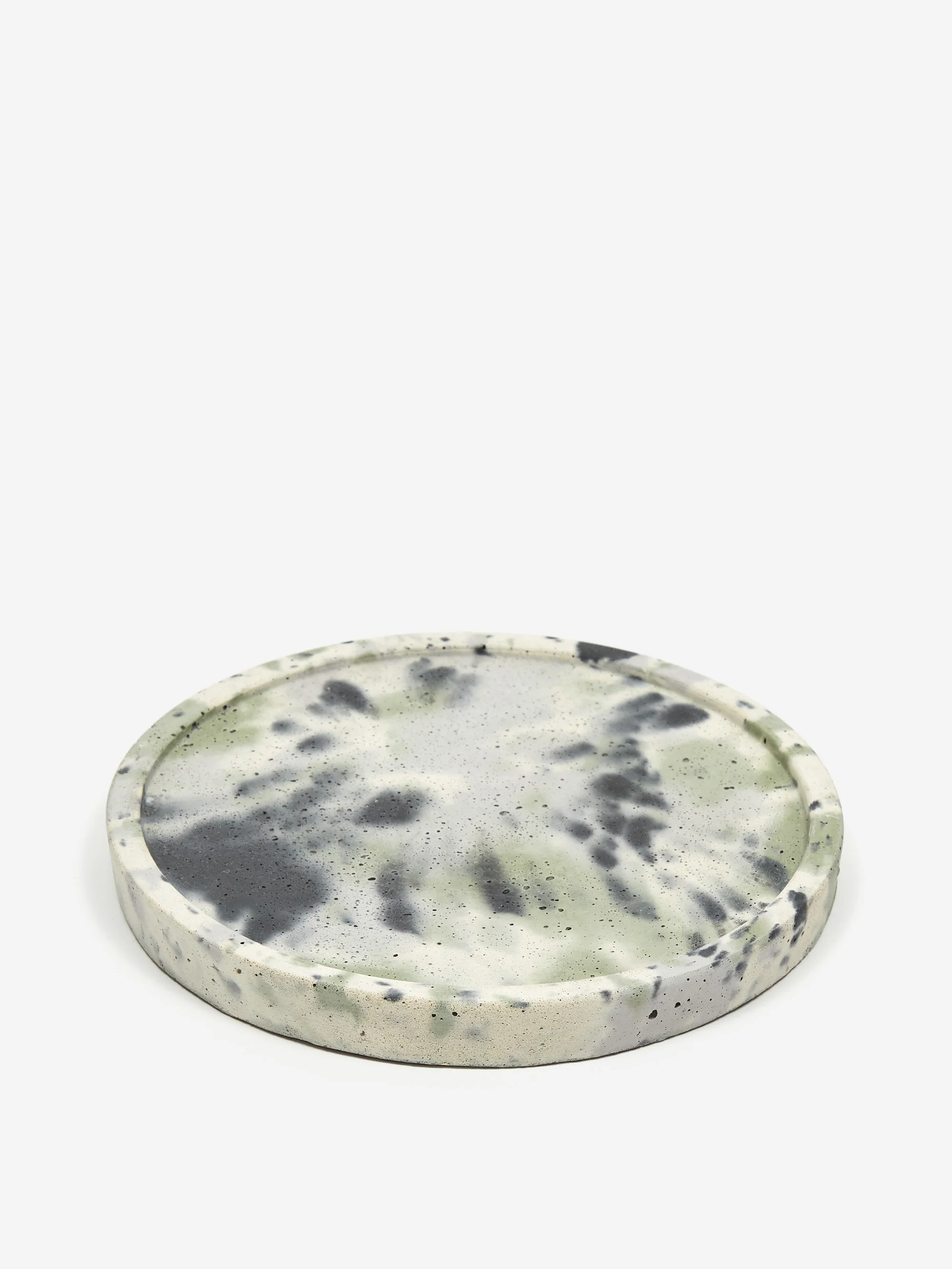 Smith and Goat x Goodhood Large Concrete Round Tray - Green and Lilac