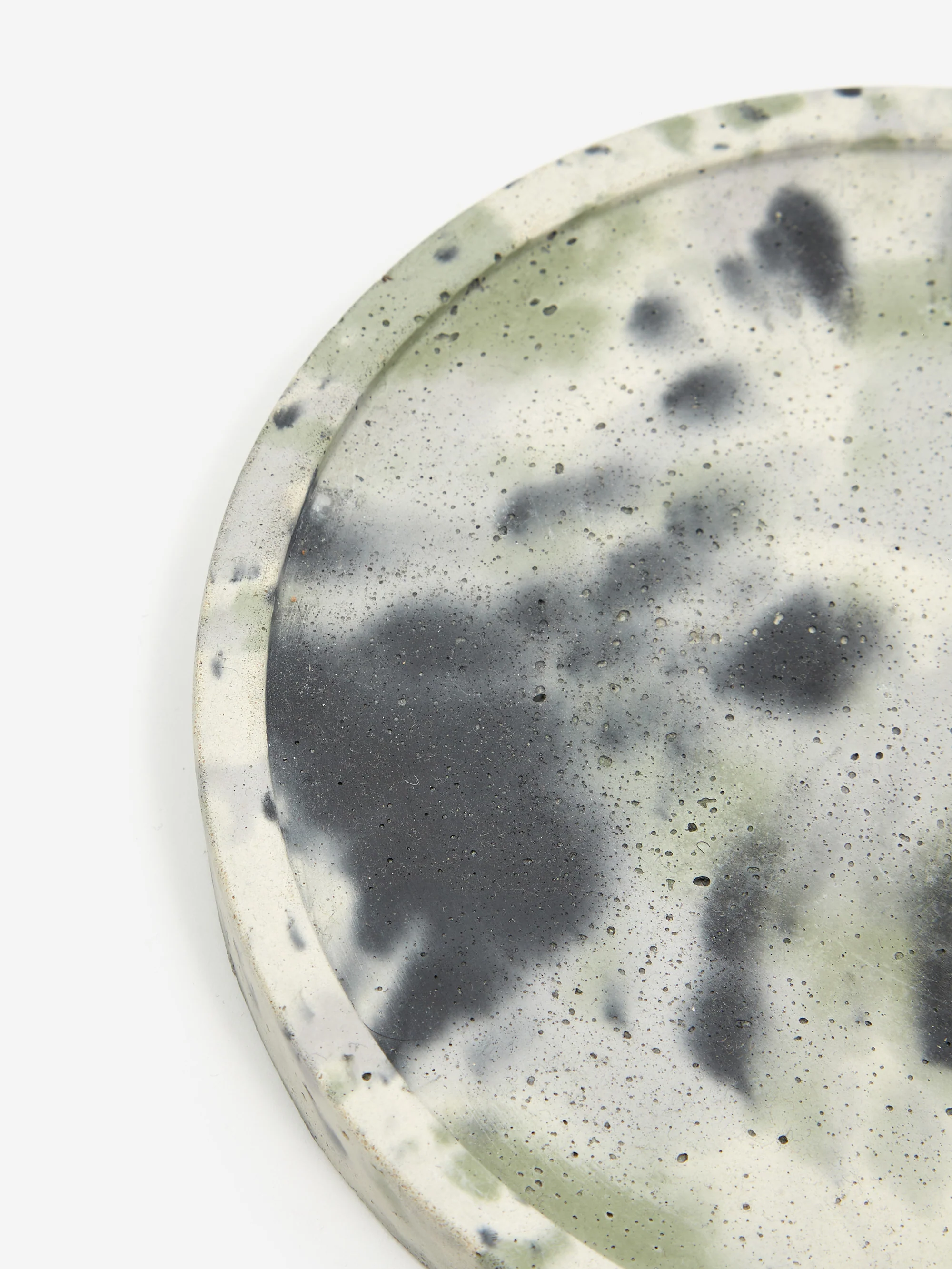 Smith and Goat x Goodhood Large Concrete Round Tray - Green and Lilac - Image 4