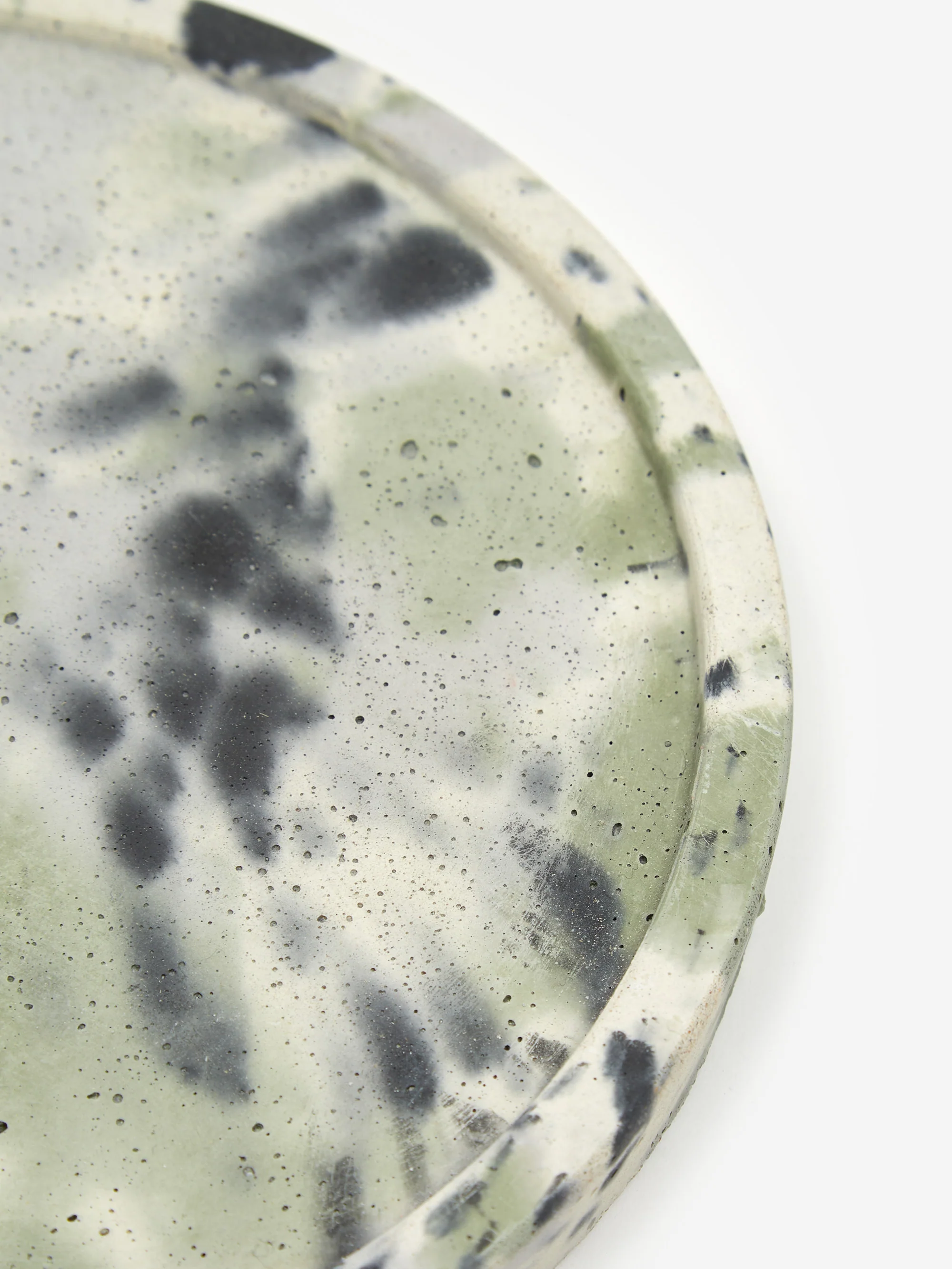 Smith and Goat x Goodhood Large Concrete Round Tray - Green and Lilac - Image 5