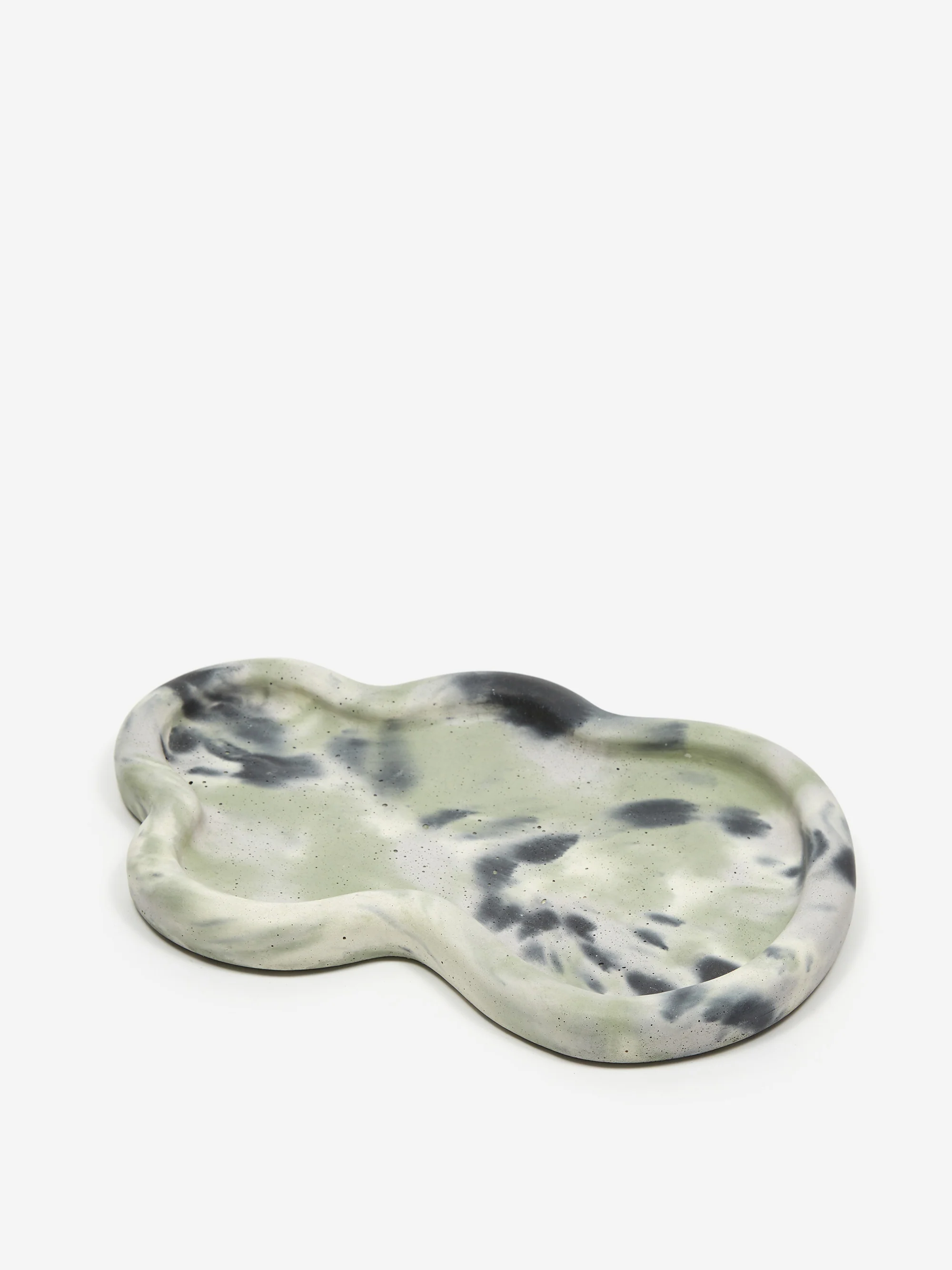 Smith and Goat x Goodhood Large Concrete Wobble Tray - Green and Lilac