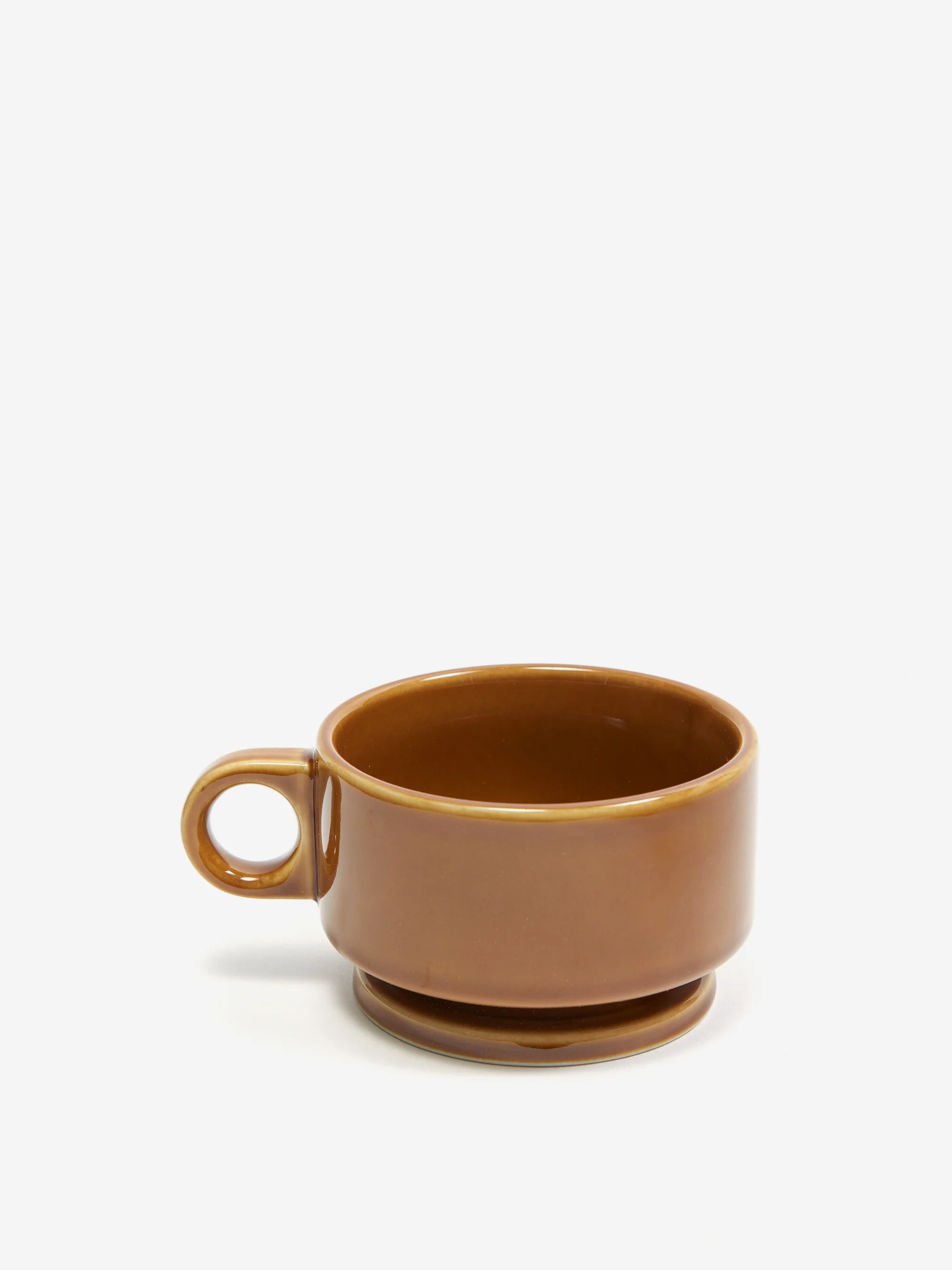 Smith Stacking Footed Soup Mug - Brown - Image 4