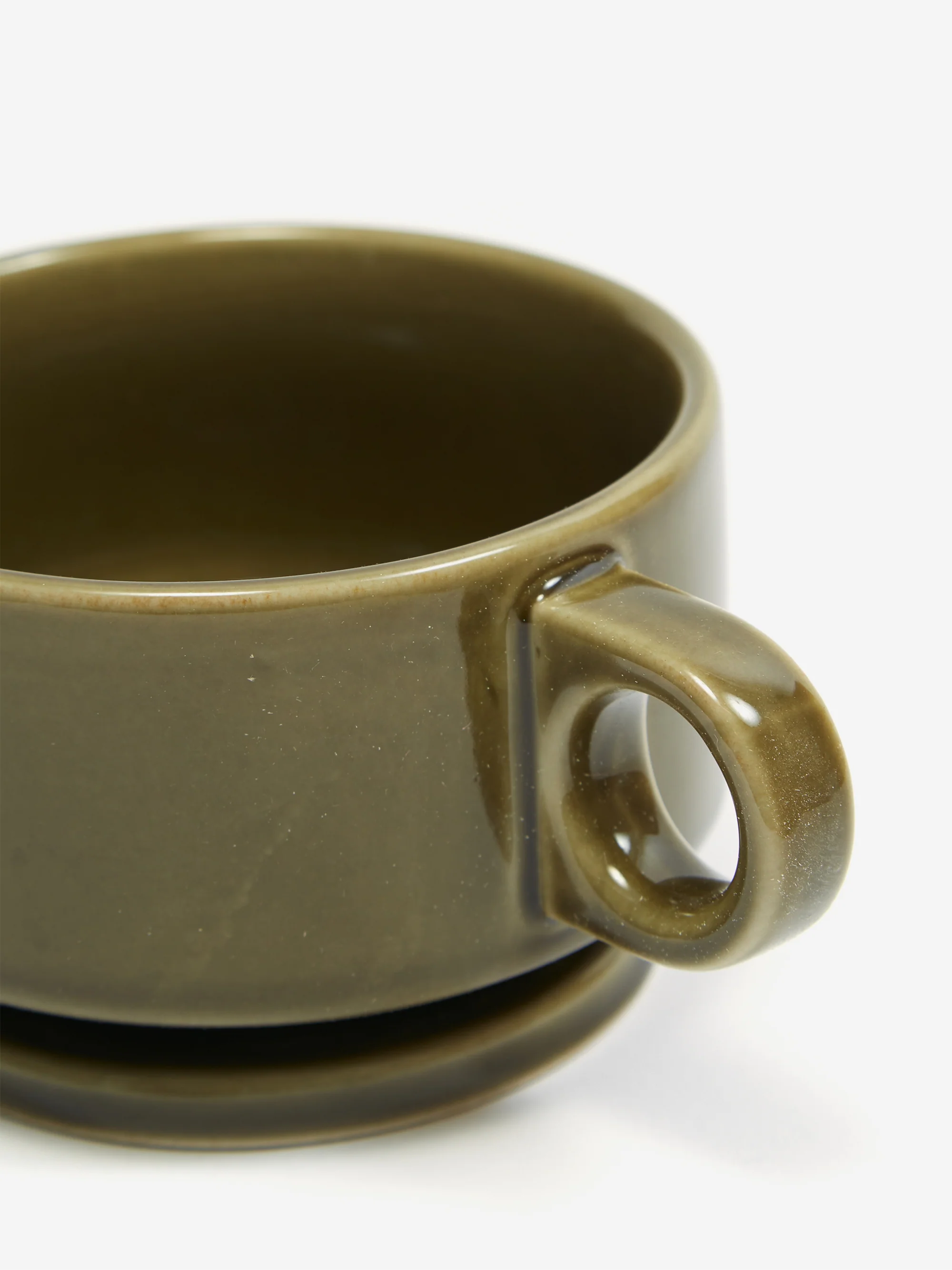 Smith Stacking Footed Soup Mug - Green - Image 2