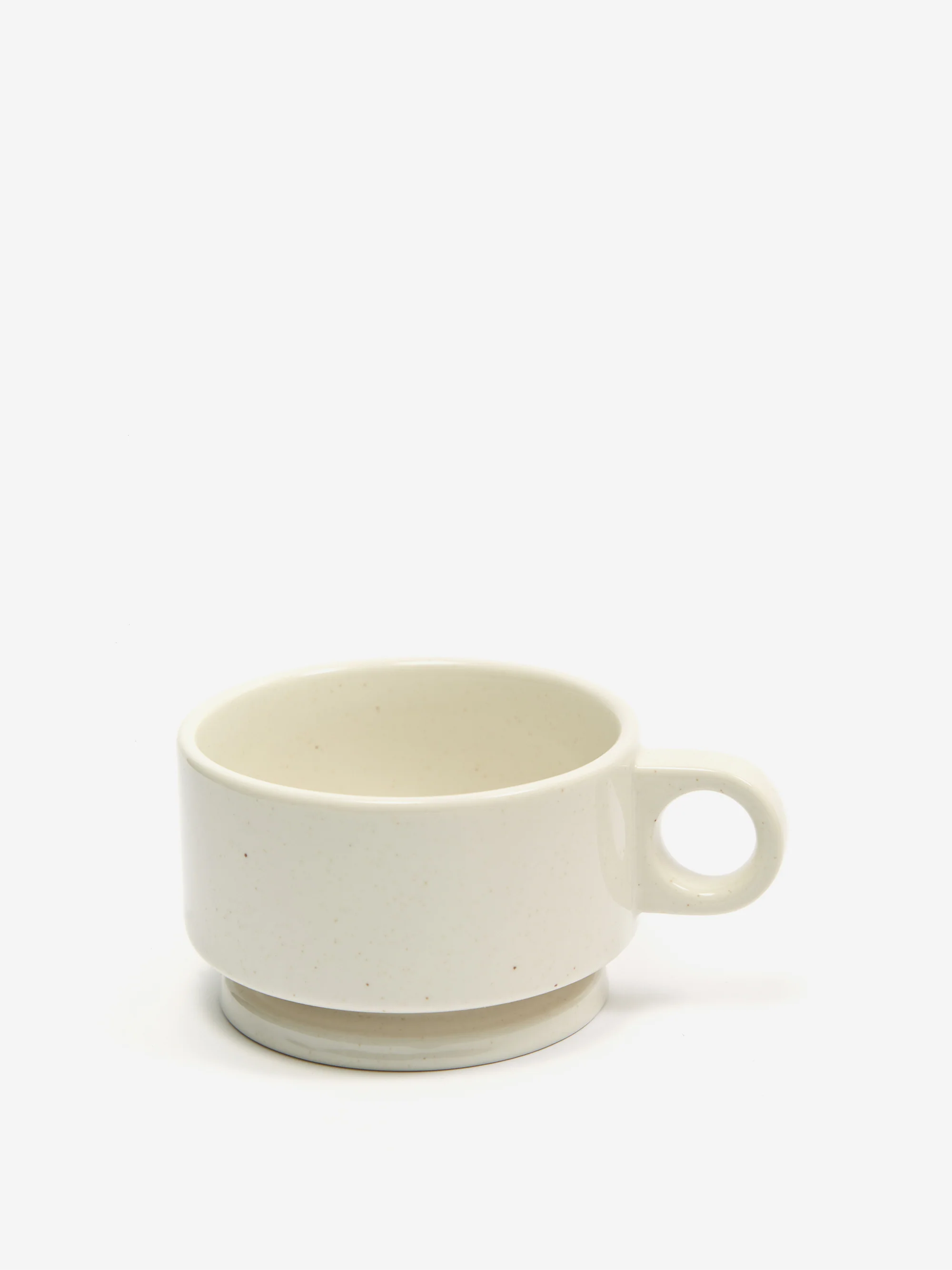 Smith Stacking Footed Soup Mug - Vanilla