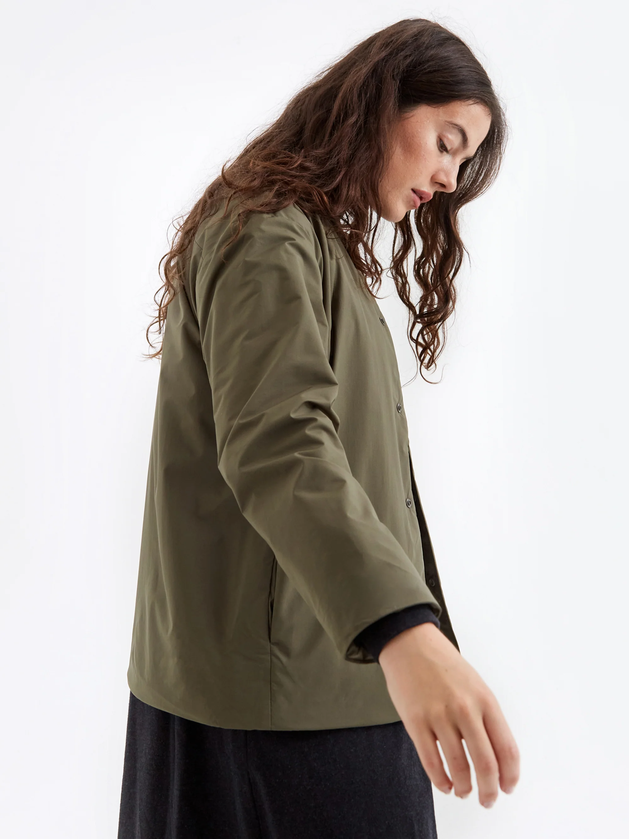 Snow Peak 2L Octa Cardigan W - Olive - Image 5