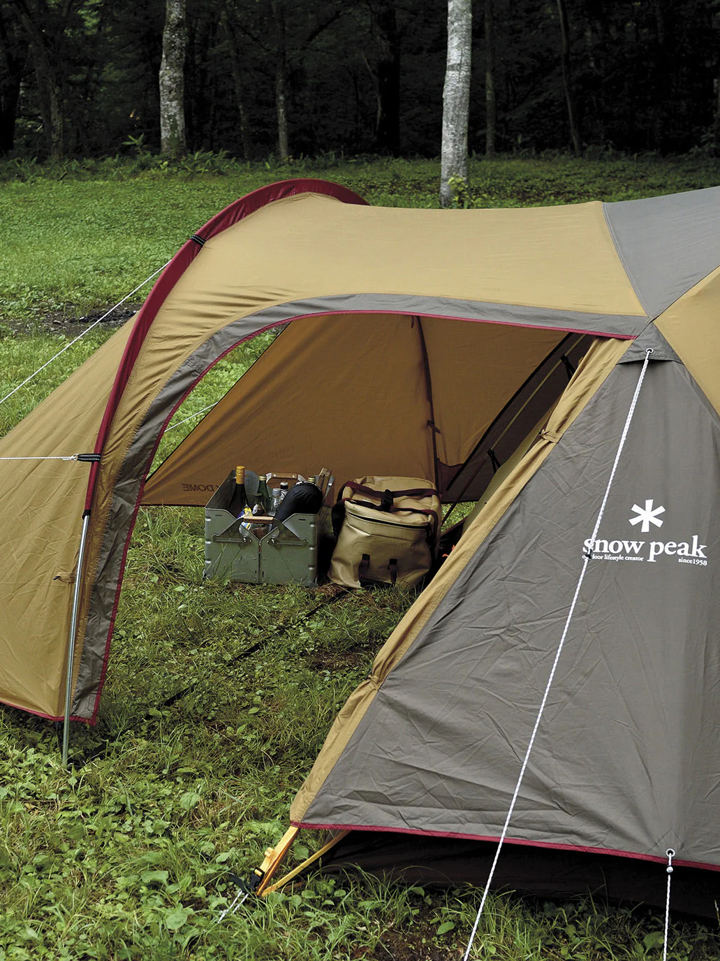 Snow Peak Amenity Dome Large 6 Person Tent - Brown - Image 4