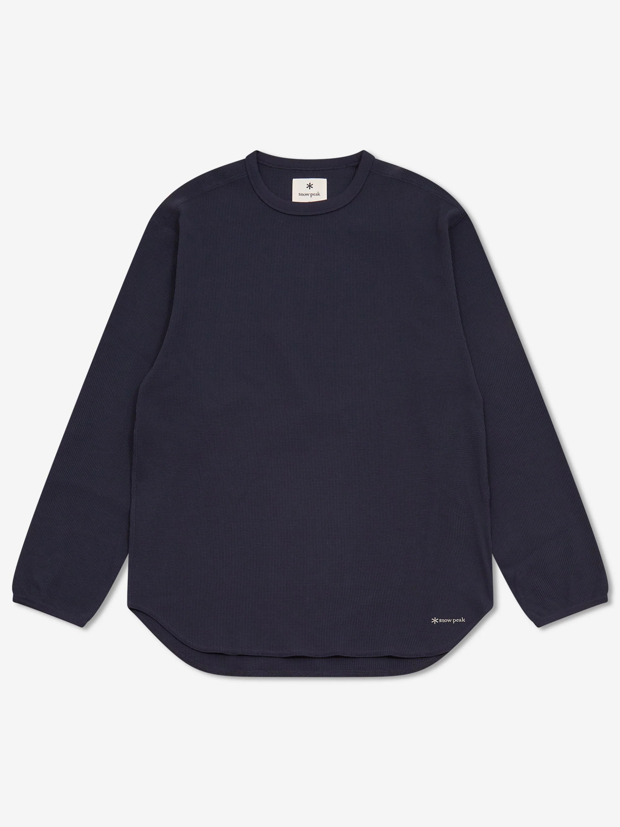 Snow Peak Dry Waffle L/S T-Shirt - Dark Navy