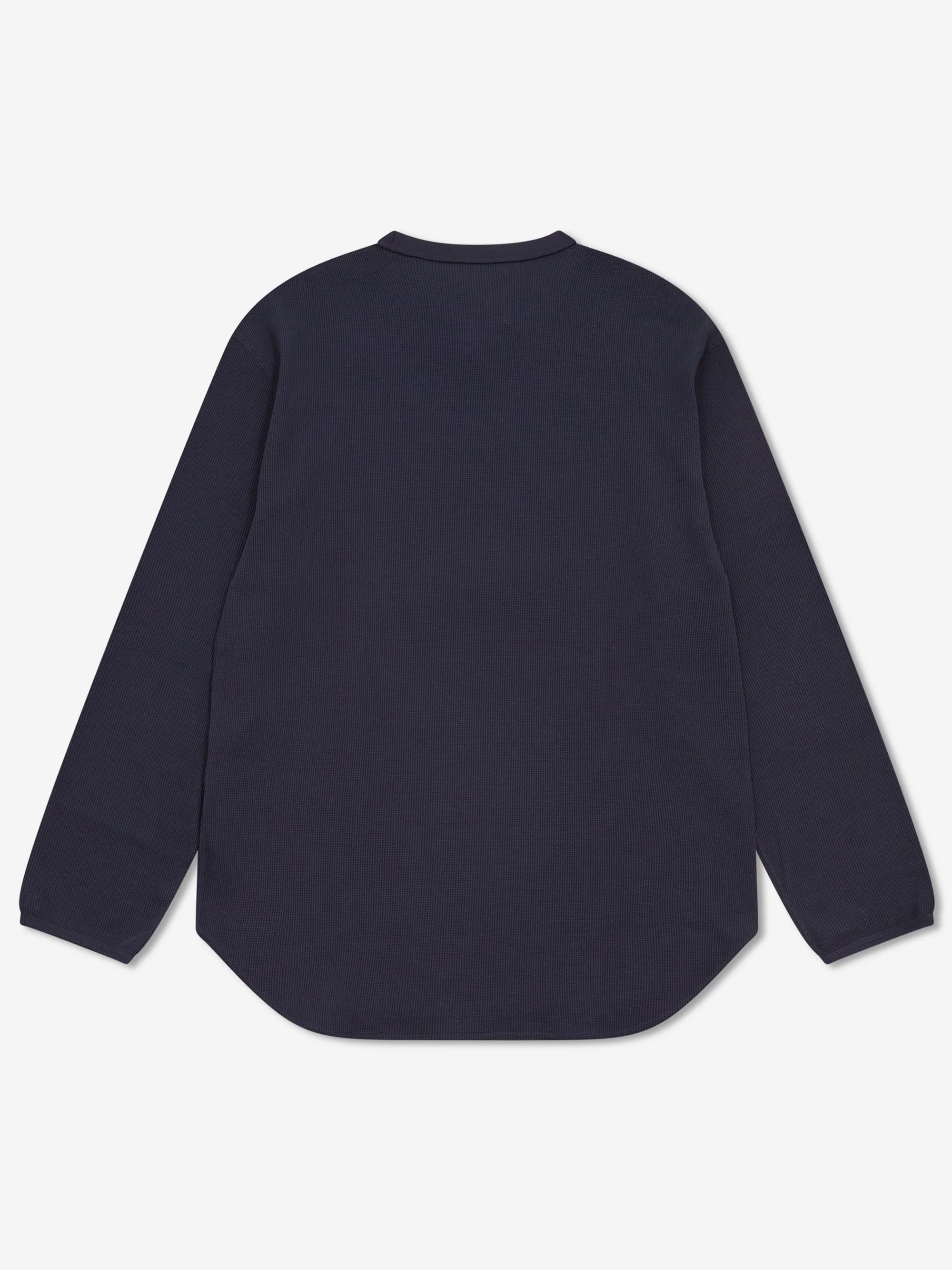 Snow Peak Dry Waffle L/S T-Shirt - Dark Navy - Image 5