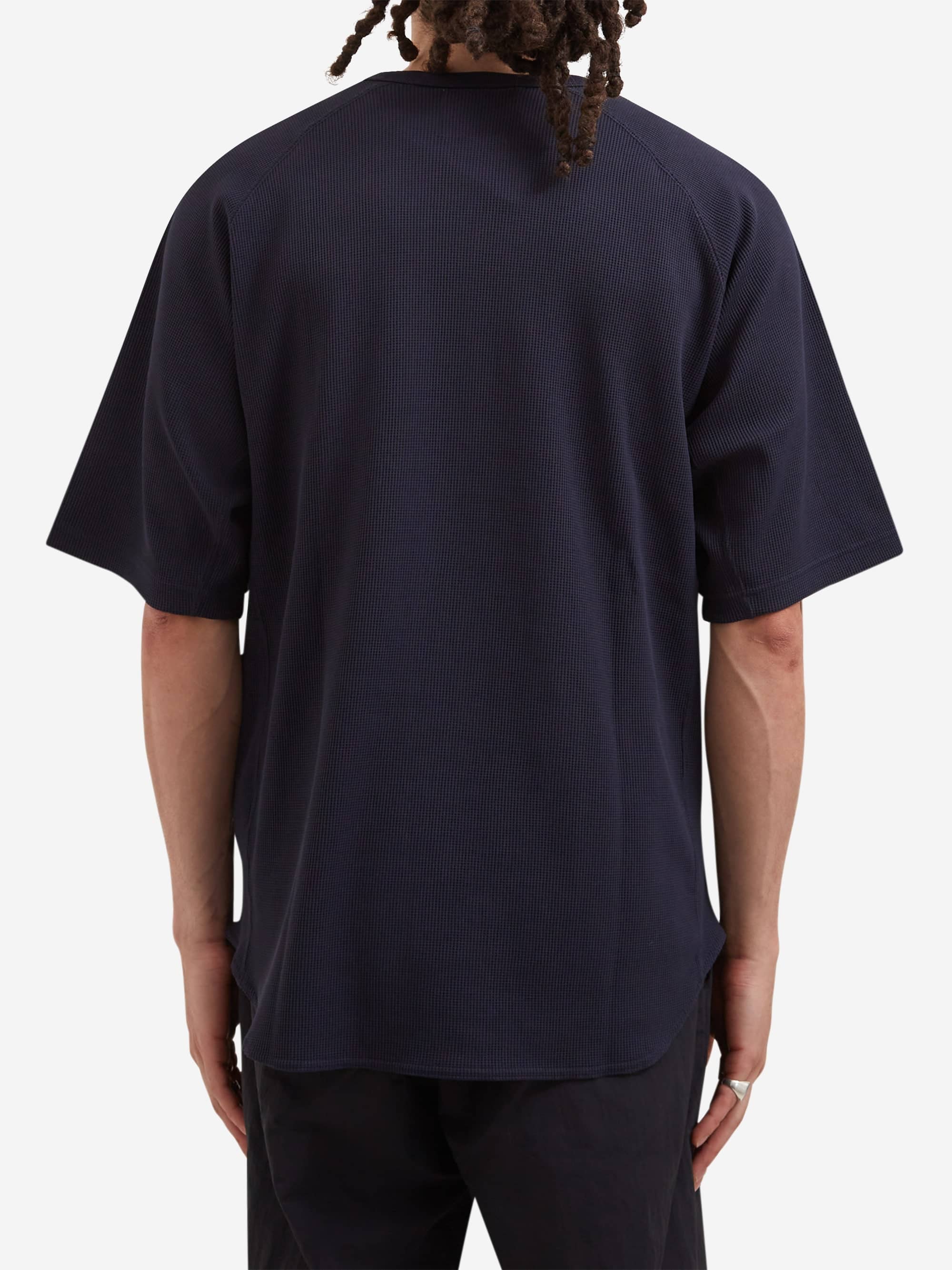 Snow Peak Dry Waffle T-Shirt - Dark Navy - Image 4