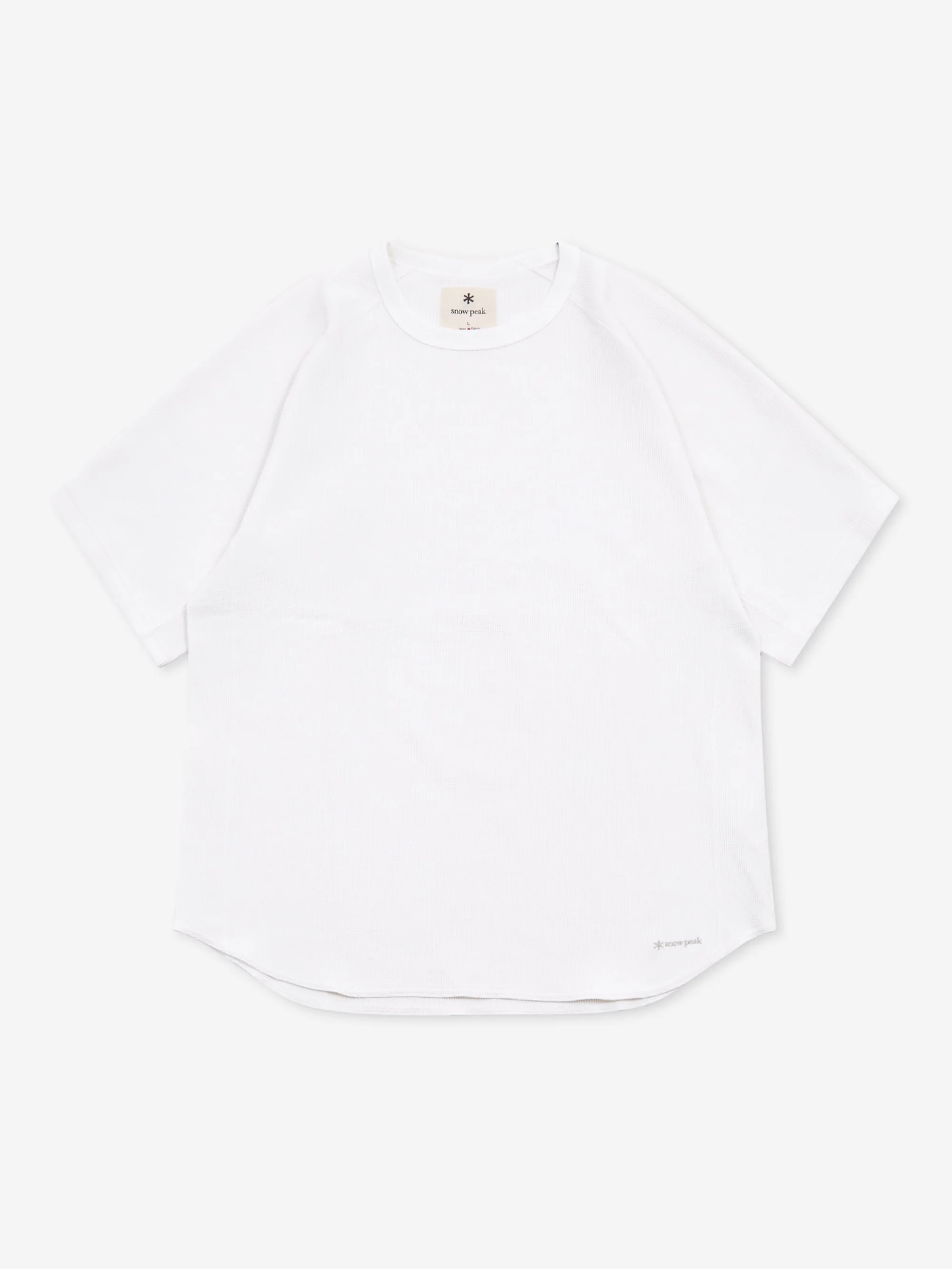 Snow Peak Dry Waffle T-Shirt - Off White
