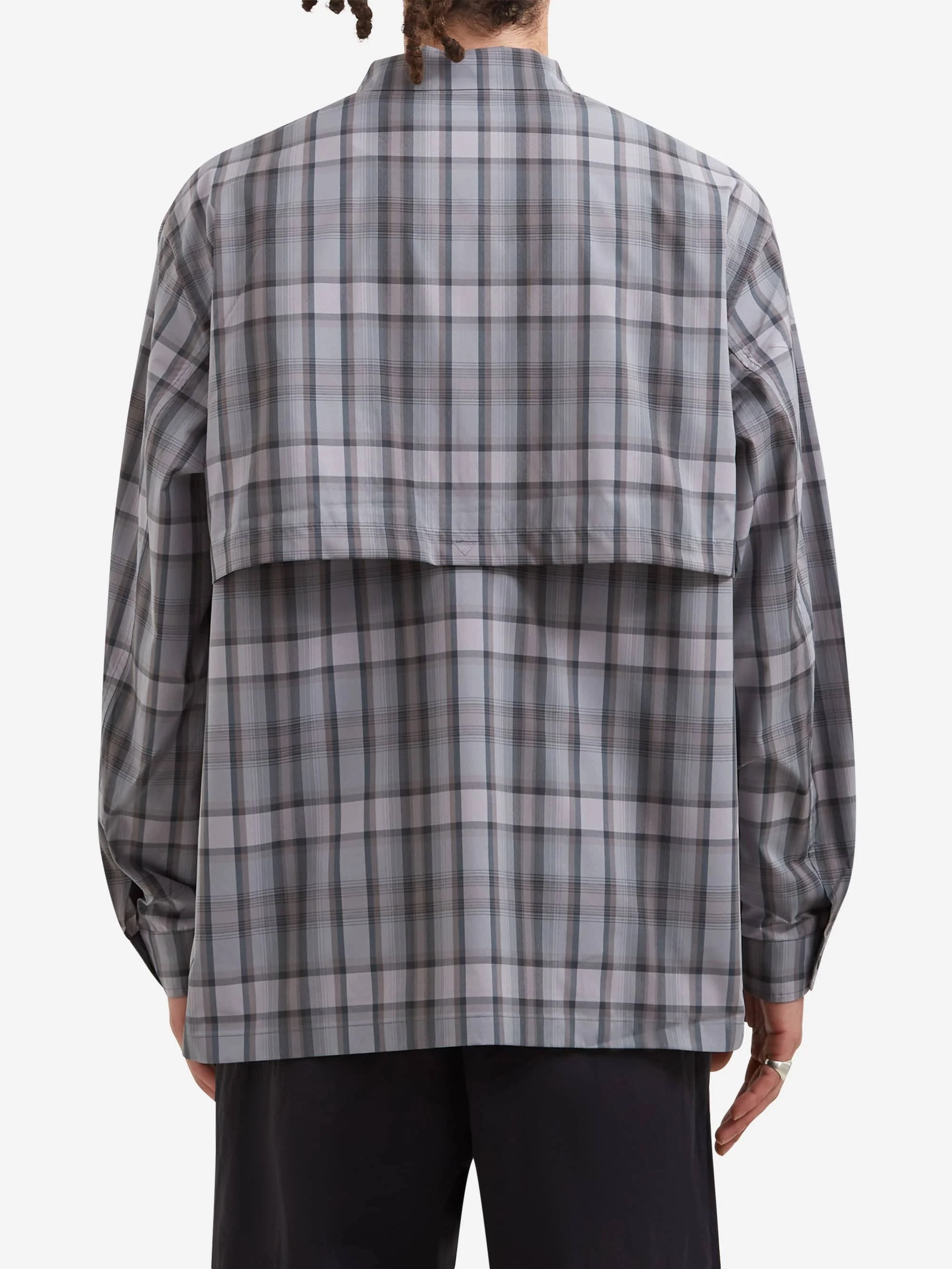 Snow Peak Fade Check Breezy Shirt - Greige - Image 6