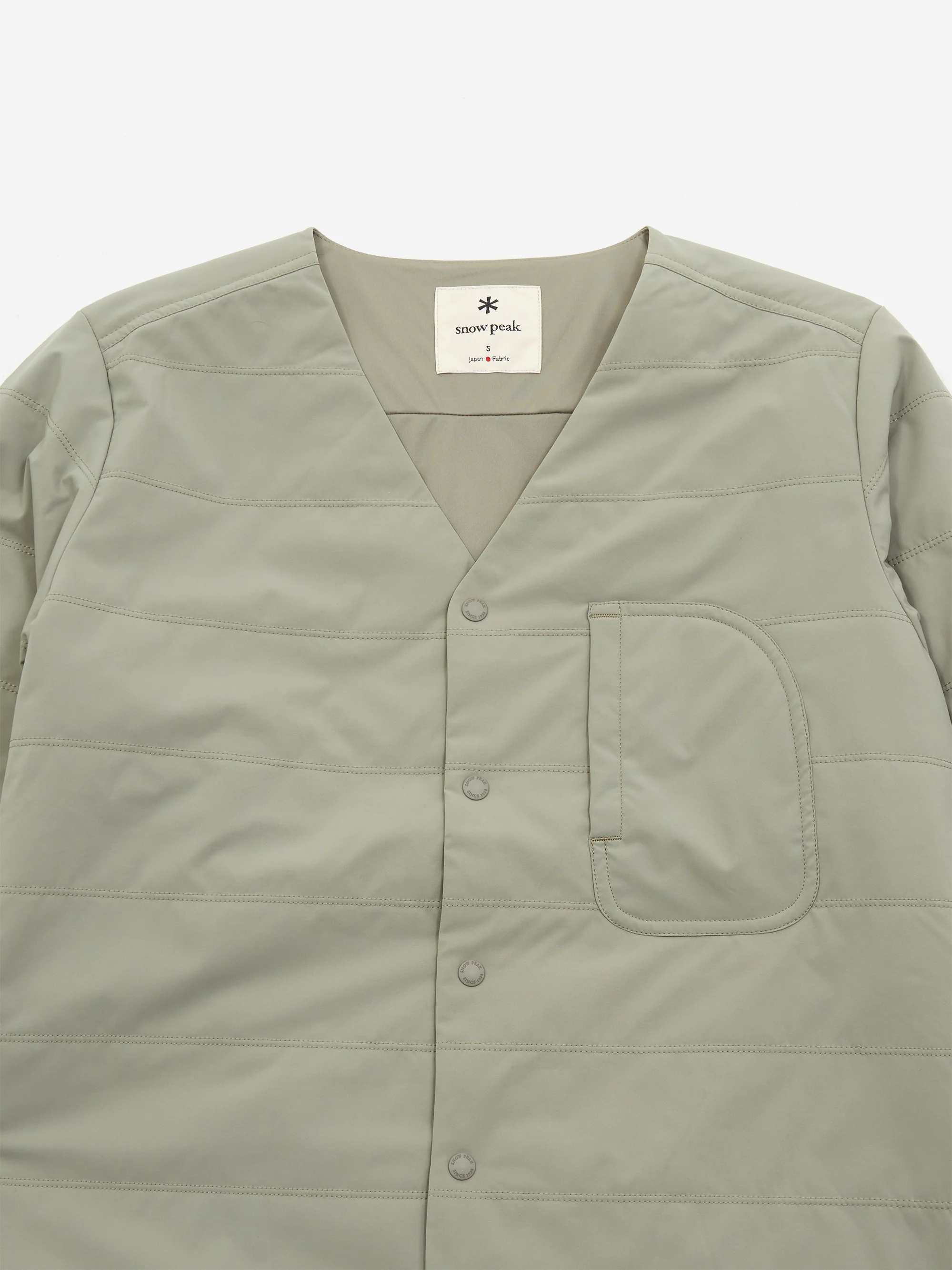 Snow Peak Flexible Insulated Cardigan - Beige - Image 5