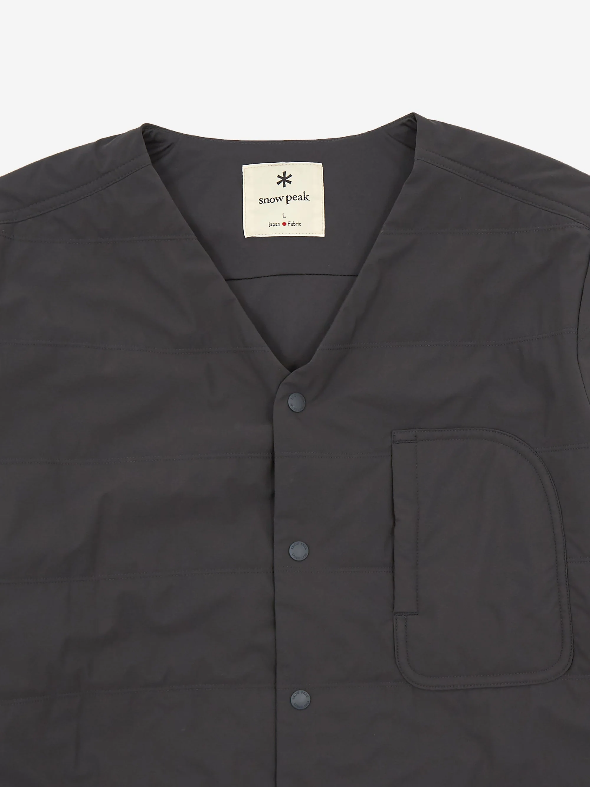 Snow Peak Flexible Insulated Cardigan - Black - Image 3