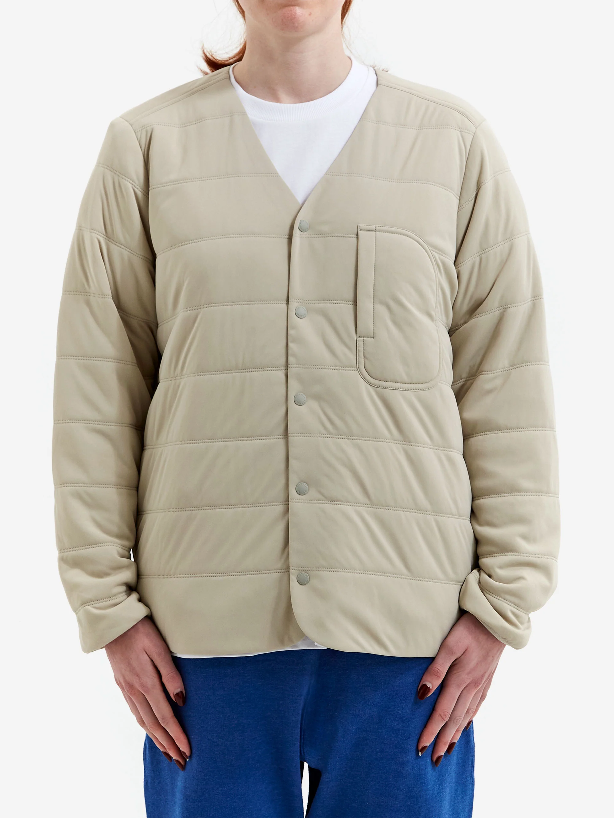 Snow Peak Flexible Insulated Cardigan W - Ivory - Image 2