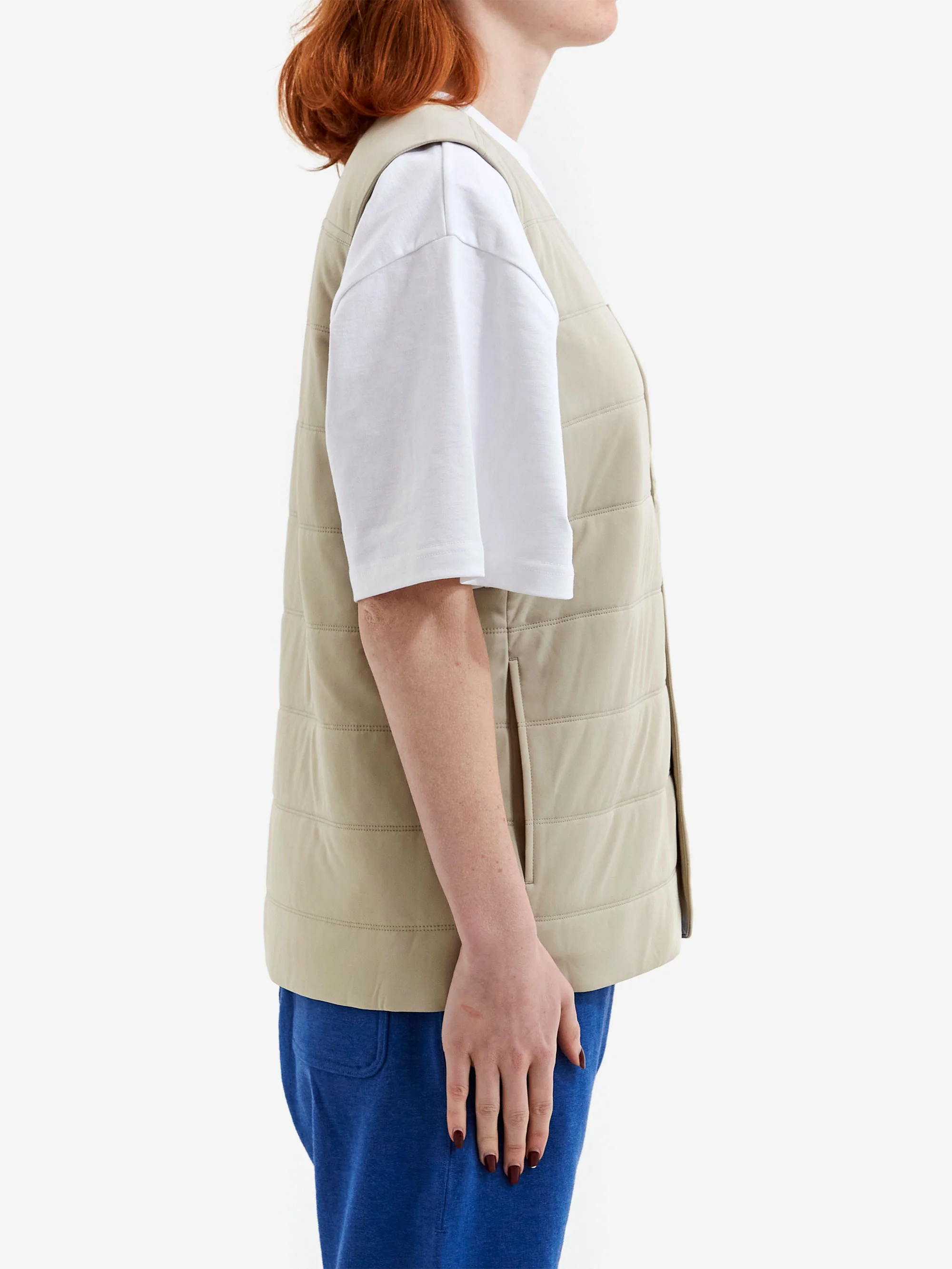 Snow Peak Flexible Insulated Vest - Ivory - Image 3