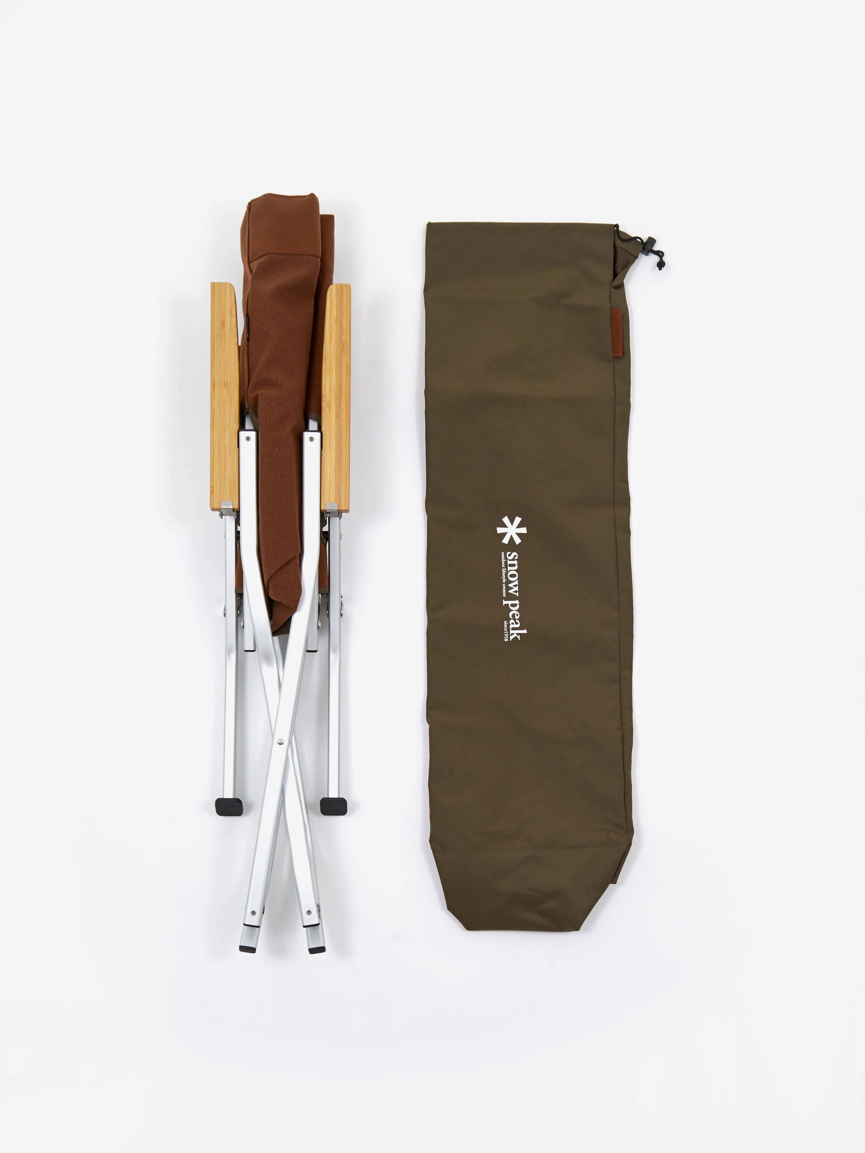 Snow Peak Folding Low Chair 30 - Brown - Image 5