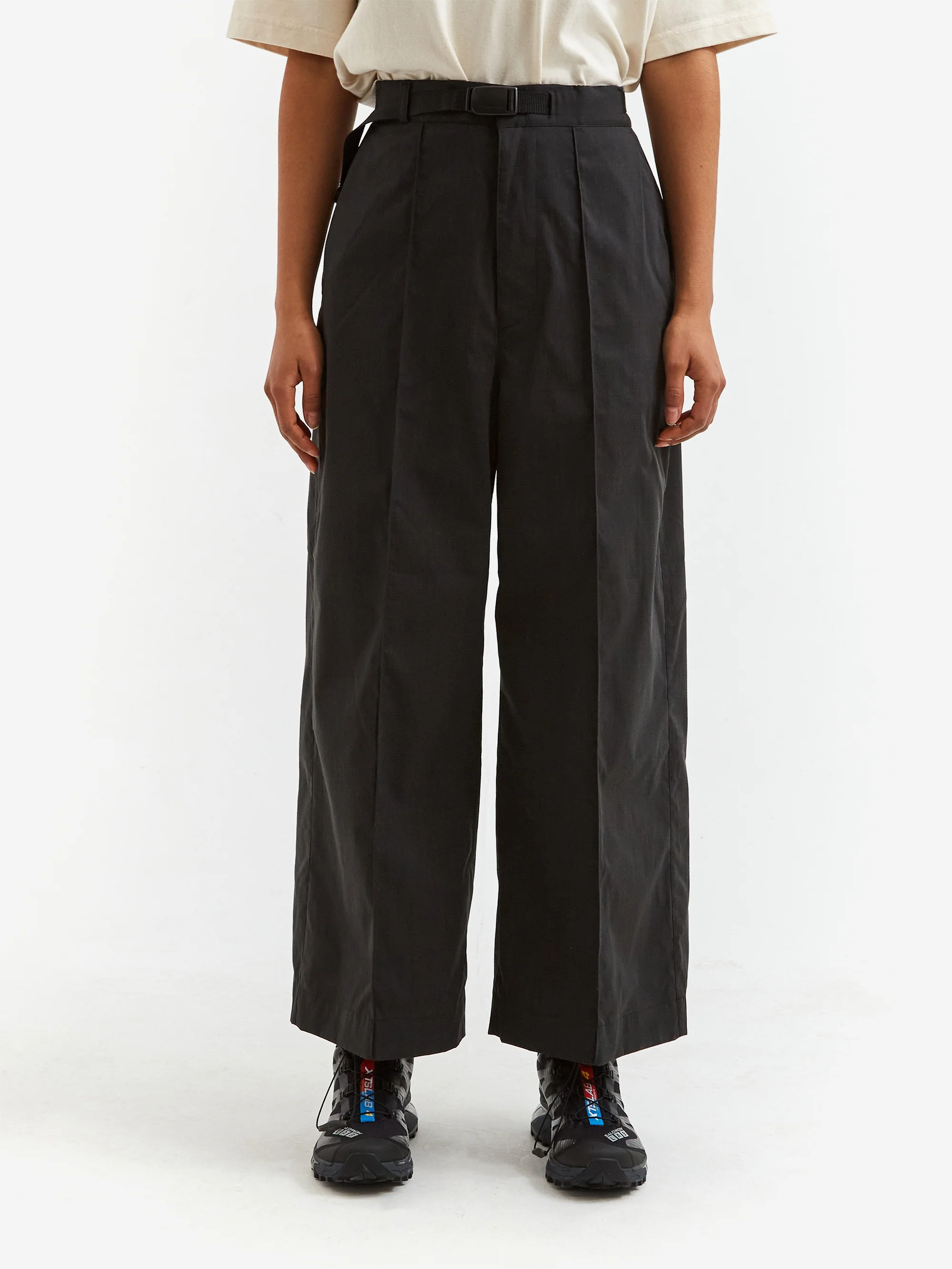 Snow Peak FR Stretch Wide-Leg Pants - Black