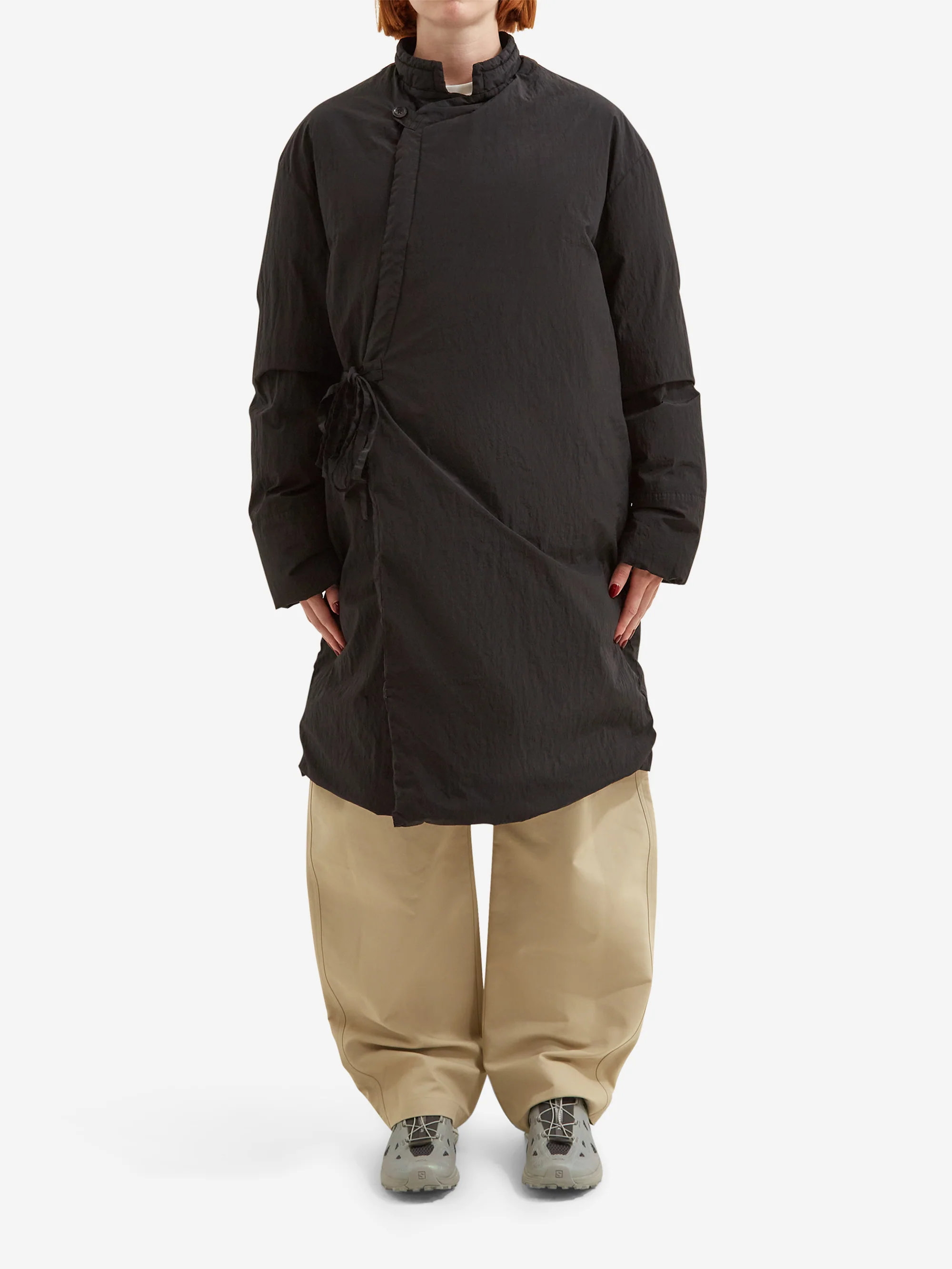 Snow Peak Garment Dyed Down Coat - Black